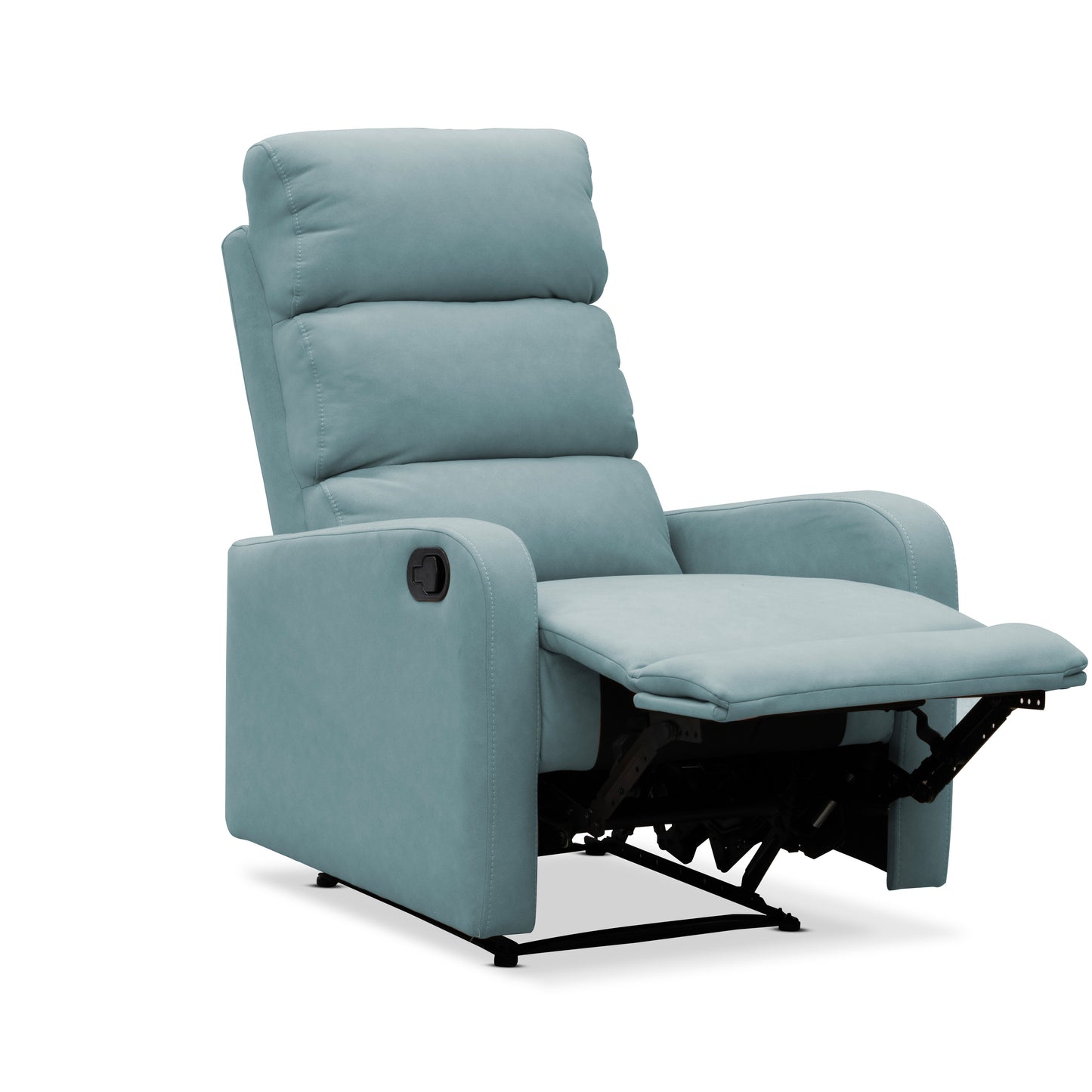 SILLA RECLINABLE ESTÁTICA PEKIN 1 PUESTO TIPO SINTETICO CELESTE