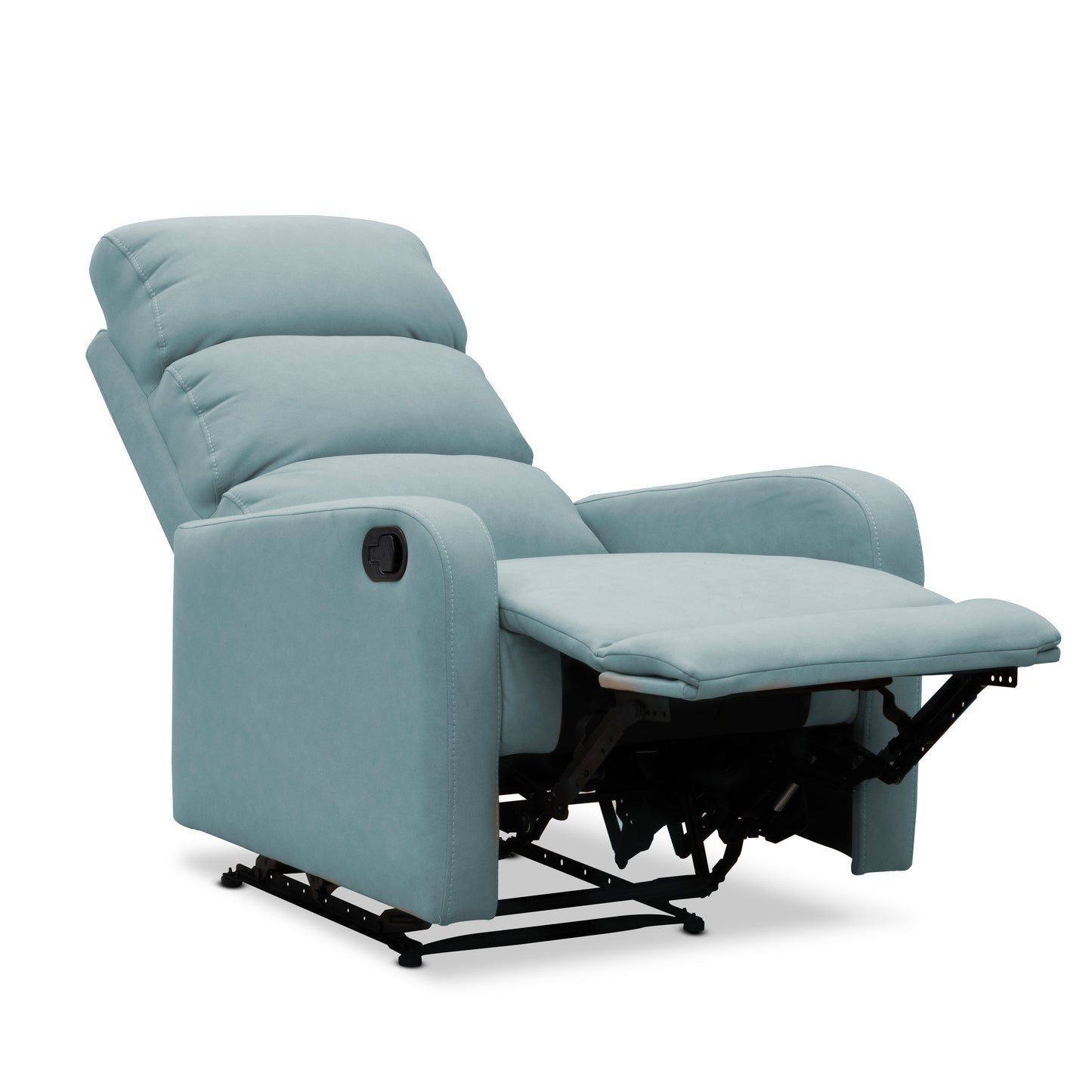 SILLA RECLINABLE ESTÁTICA PEKIN 1 PUESTO TIPO SINTETICO CELESTE