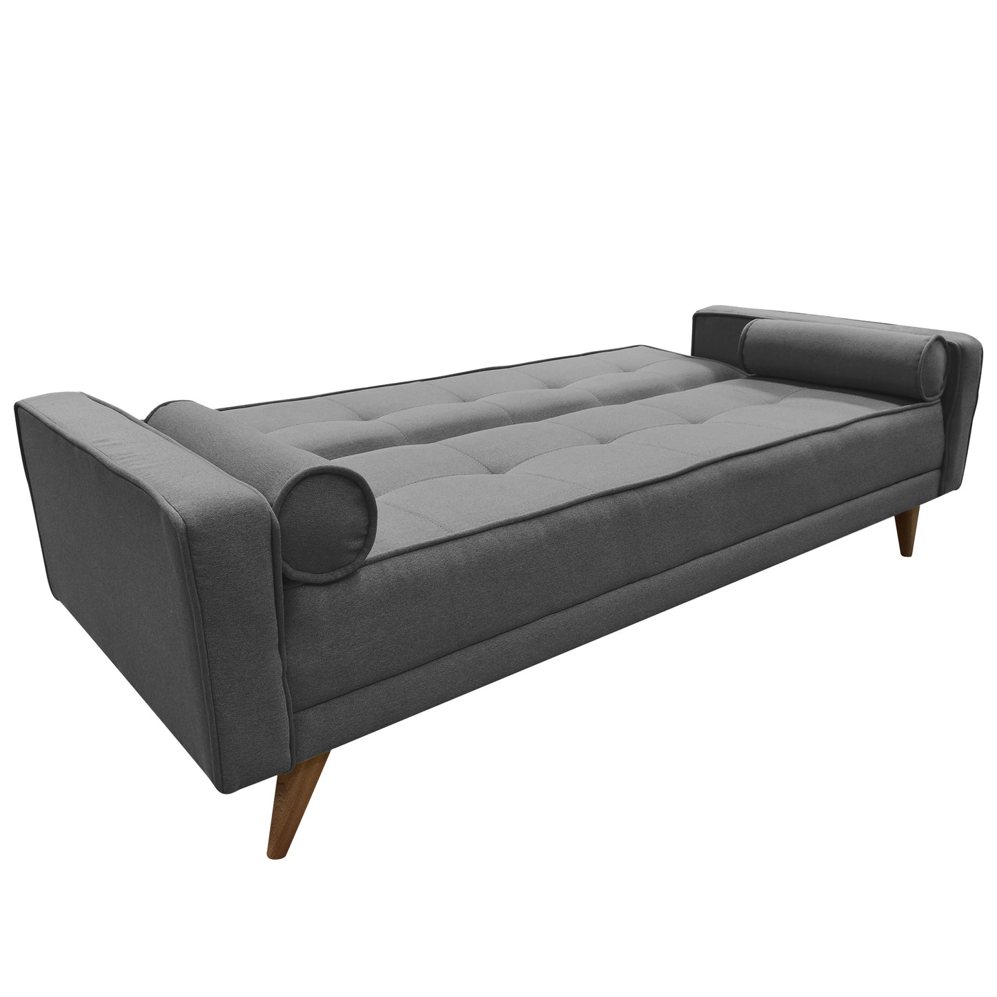 SOFA CAMA JACK MICROFIBRA GRIS OSCURO