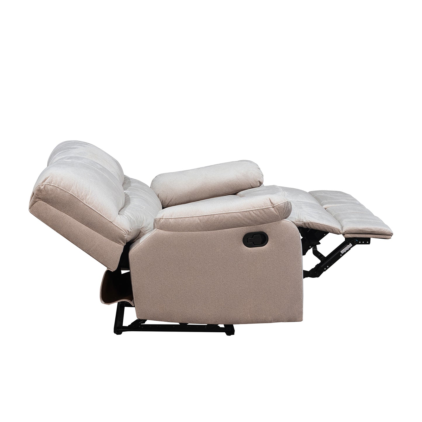 SOFA RECLINABLE GALL 2 PUESTOS ESTATICO MICROFIBRA CRUDO