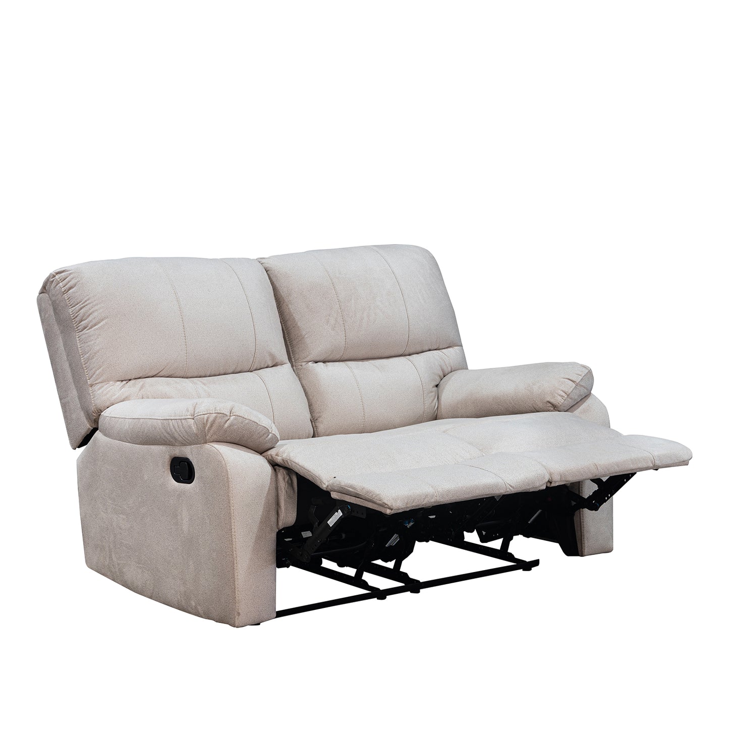 SOFA RECLINABLE GALL 2 PUESTOS ESTATICO MICROFIBRA CRUDO