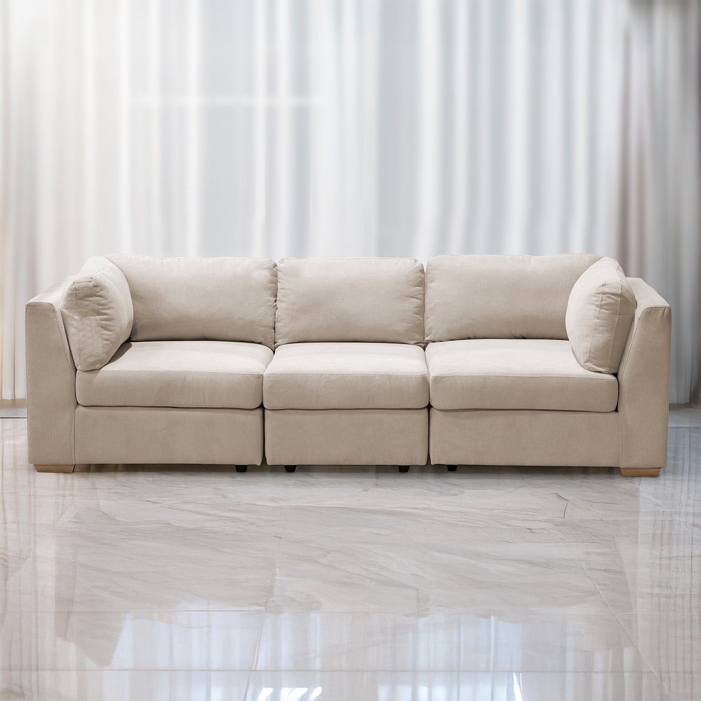 SOFA ASTER 3 PTOS BEIGE