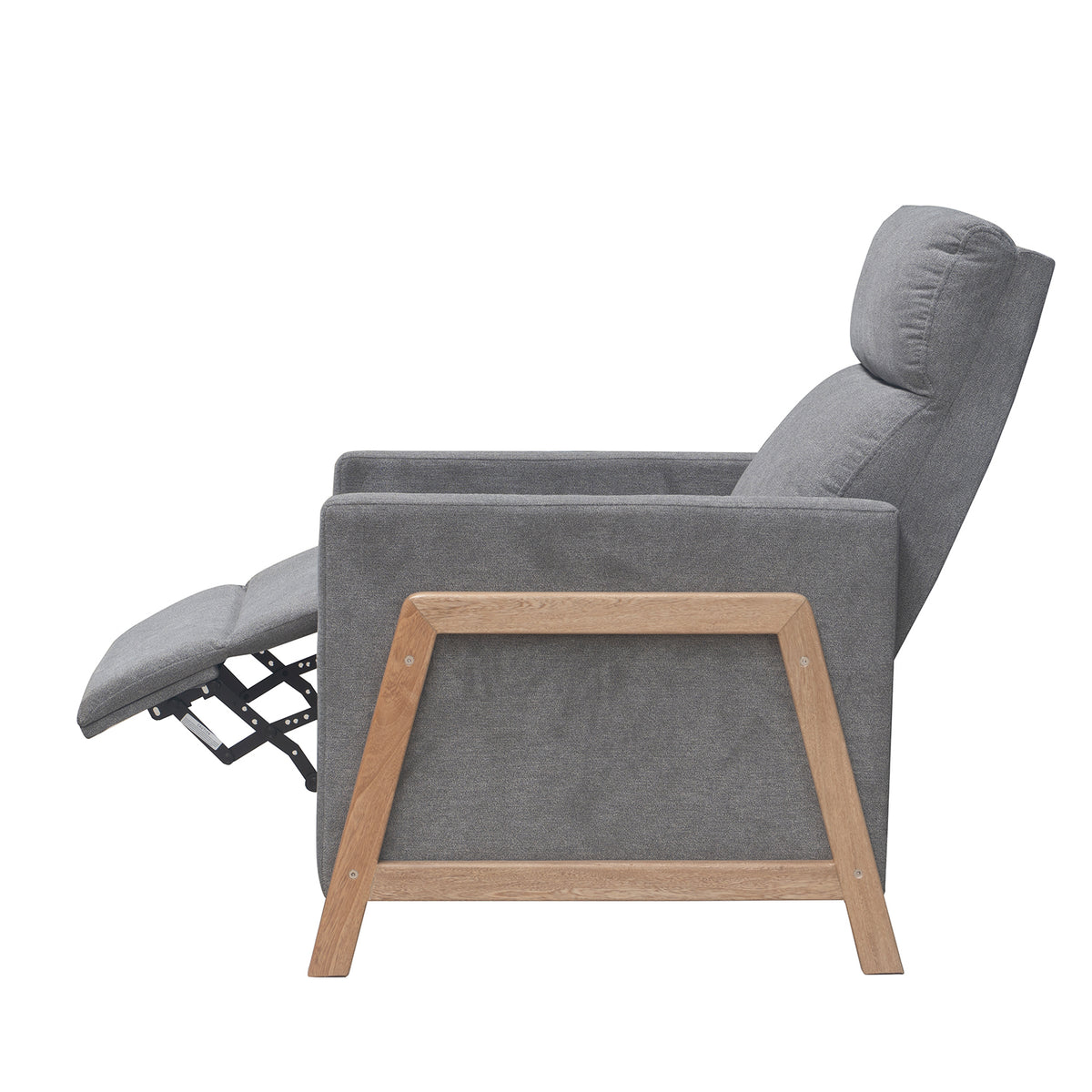 Reclinable Metz microfibra gris humo