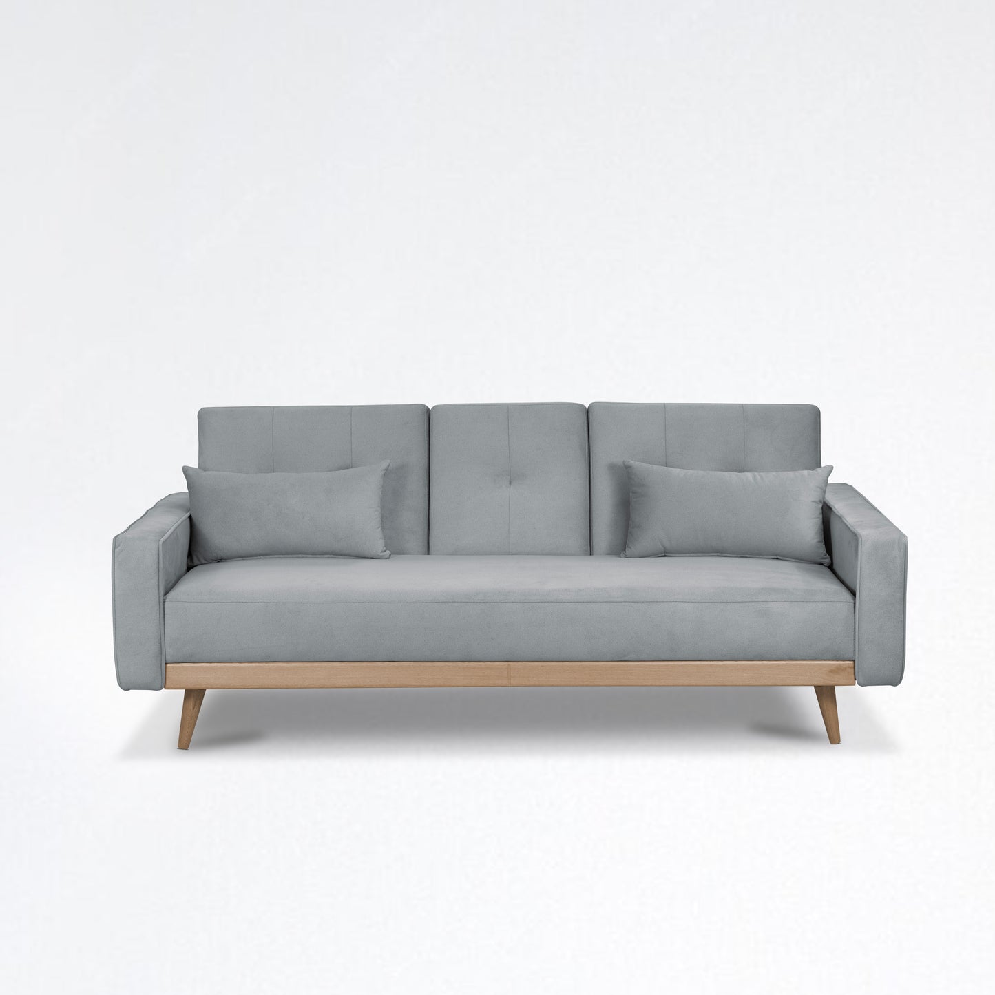 SOFA CAMA DEBBY 2.0 MICROFIBRA PLATA