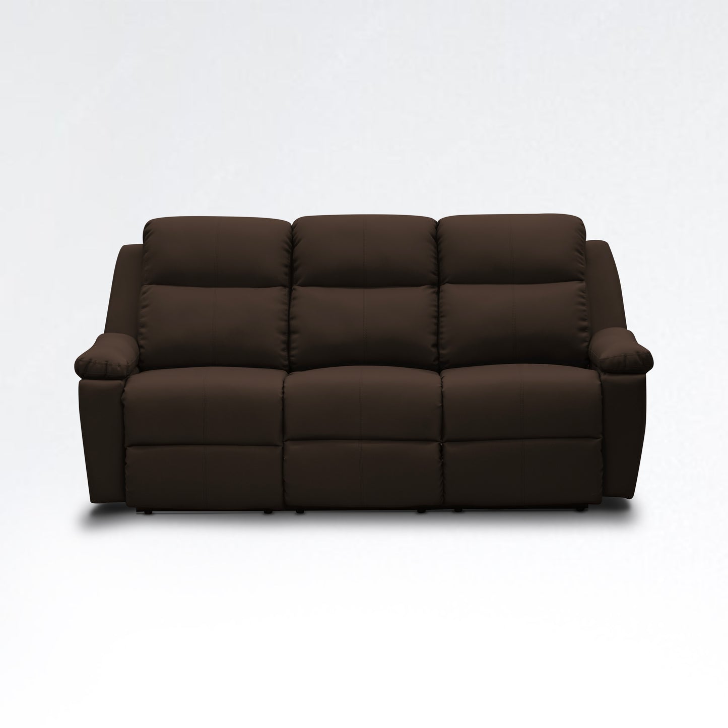 SOFA REC MARSELLA 3 PTOS ESTATICO ROMA CHOCOLATE