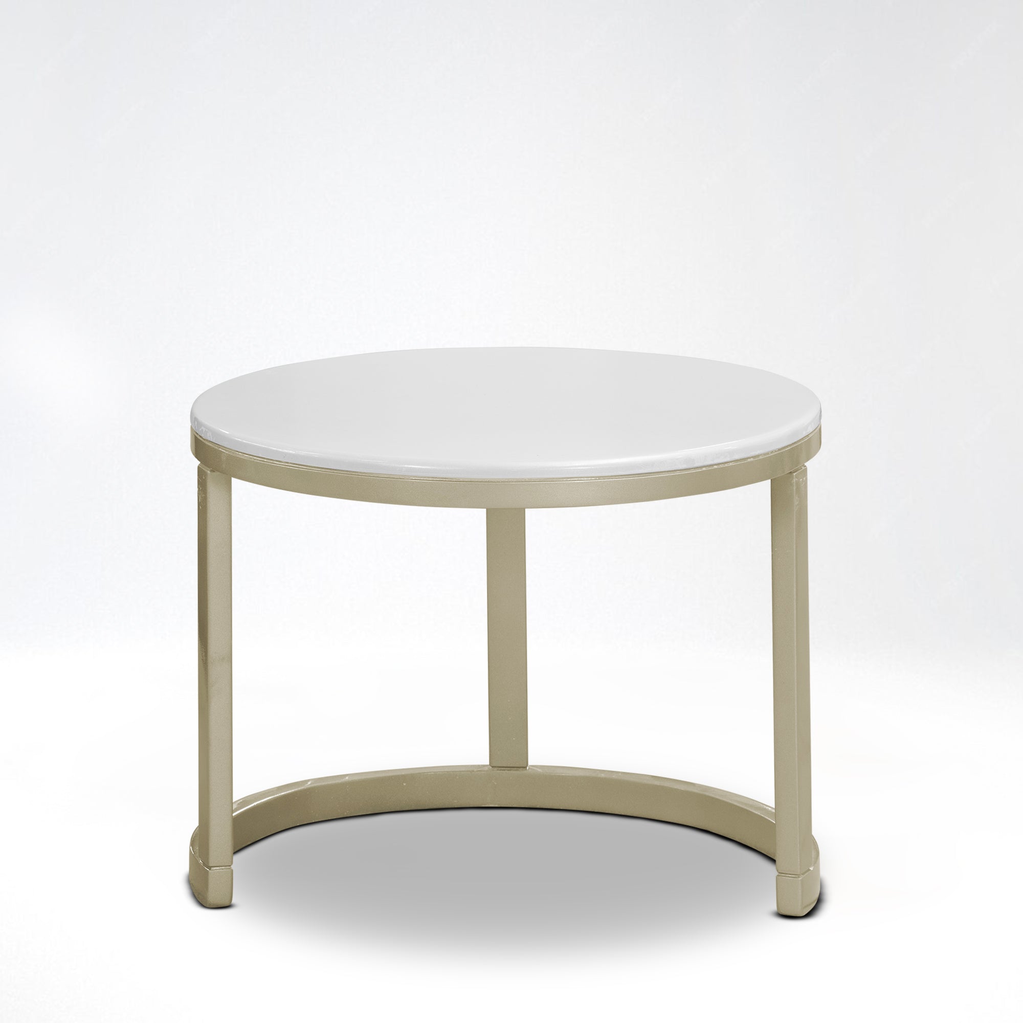 Mesa de centro nova blanco perla champán