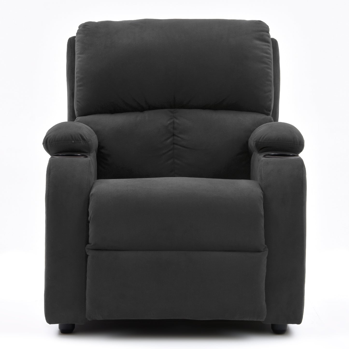 SILLA RECLINABLE AMBER ESTATICA MICROFIBRA GRIS PLOMO