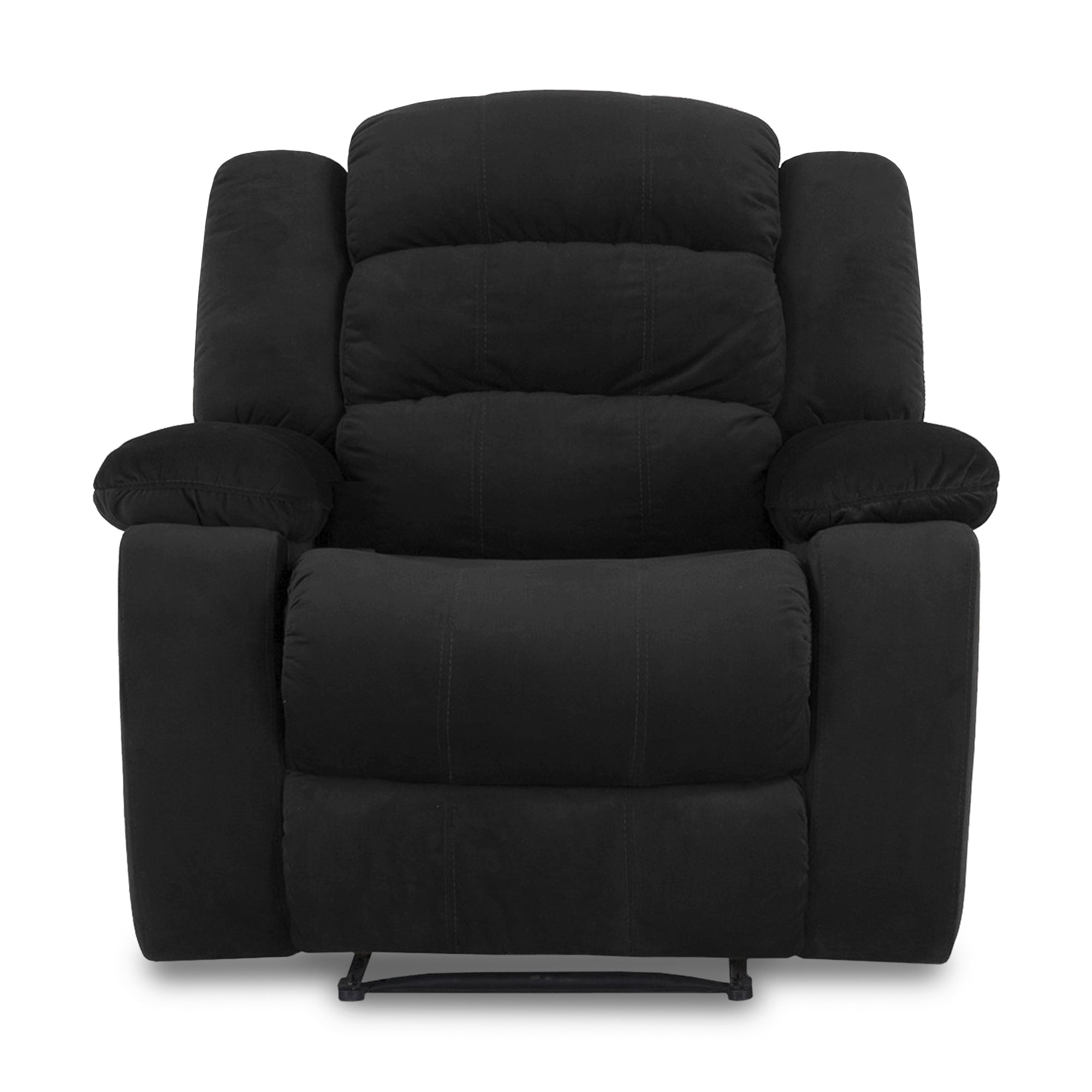 Silla reclinable dhaka 1p estatica microfibra negro