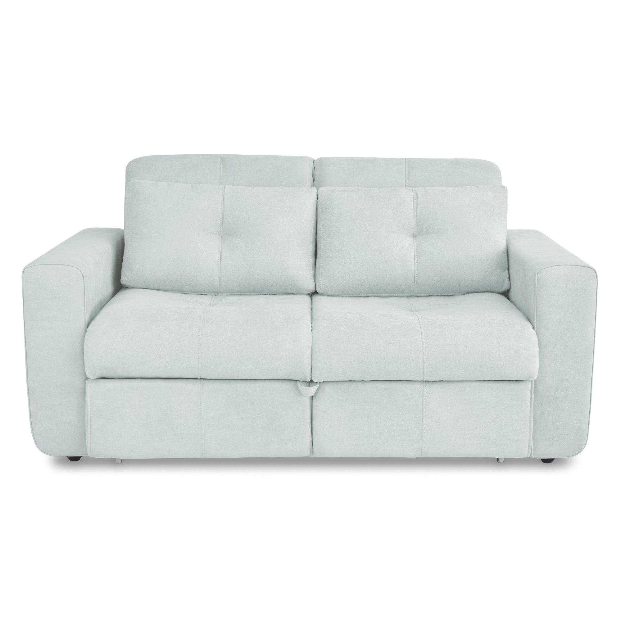 Sofa cama bourbon 1.10 microfibra gris claro