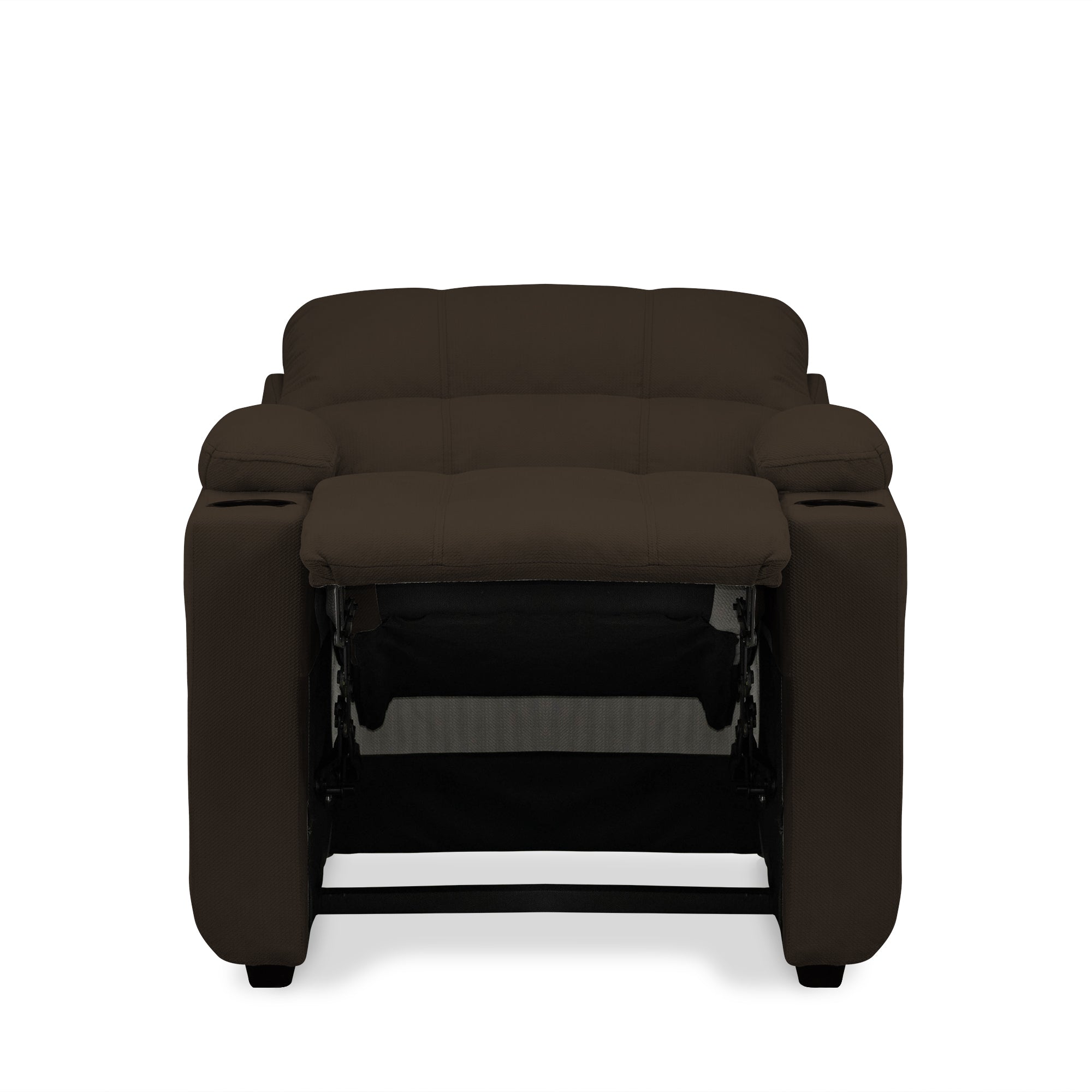 Silla reclinable alan 1 puesto microfibra chocolate