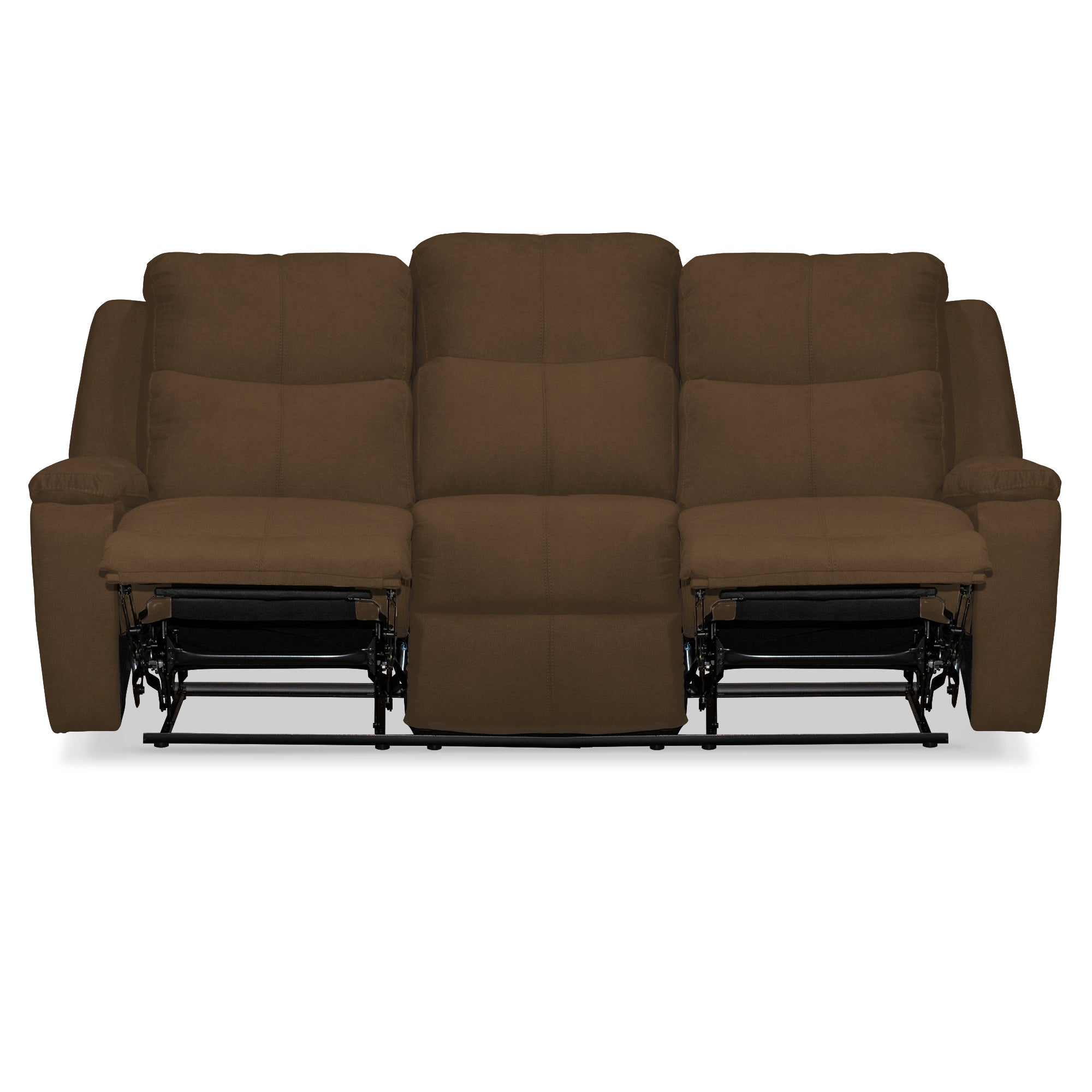 Sofa rec marsella 3 ptos estatico microfibra chocolate