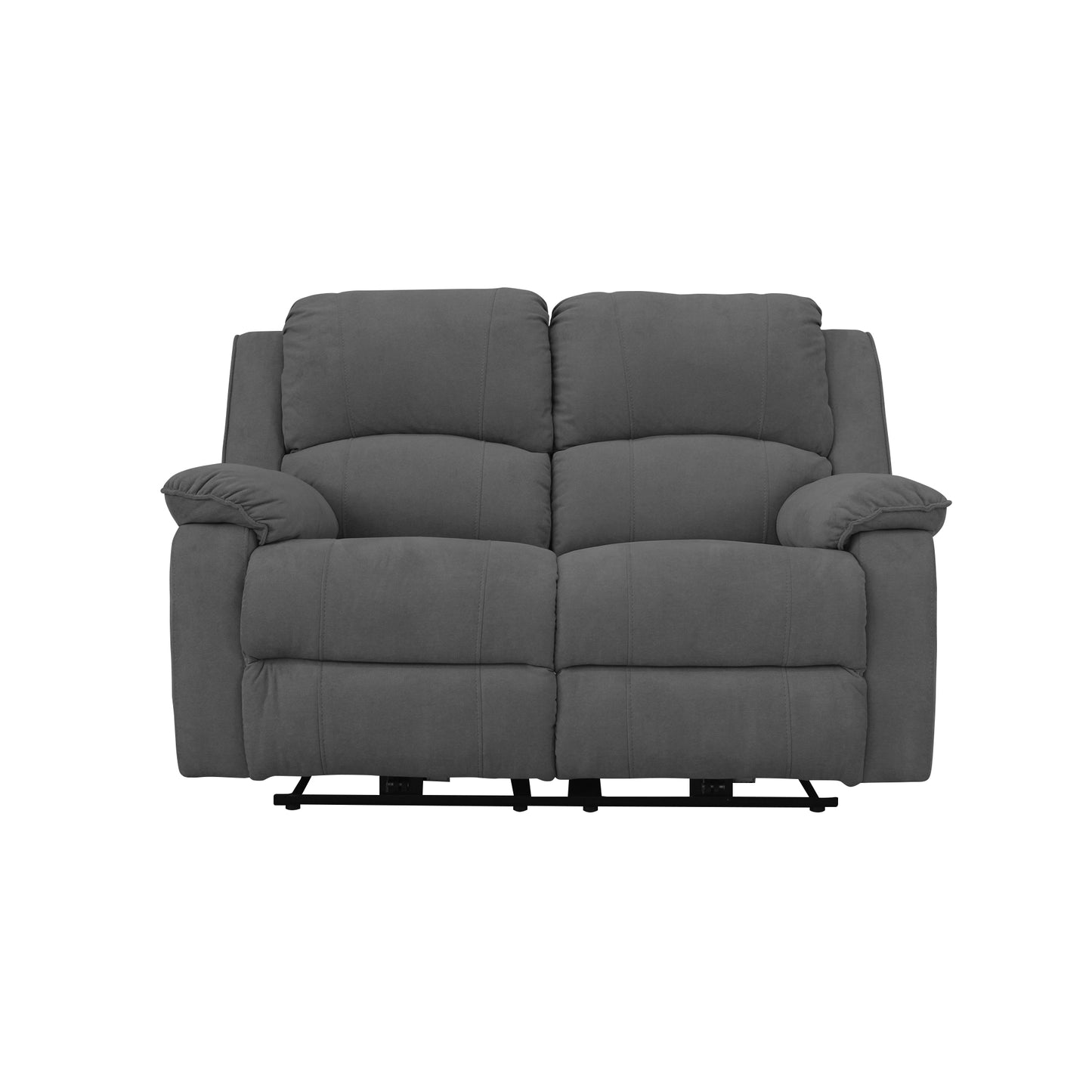 SOFA REC BROOKLYN 2 PTOS ESTATICO USB MICROFIBRA GRIS PLOMO