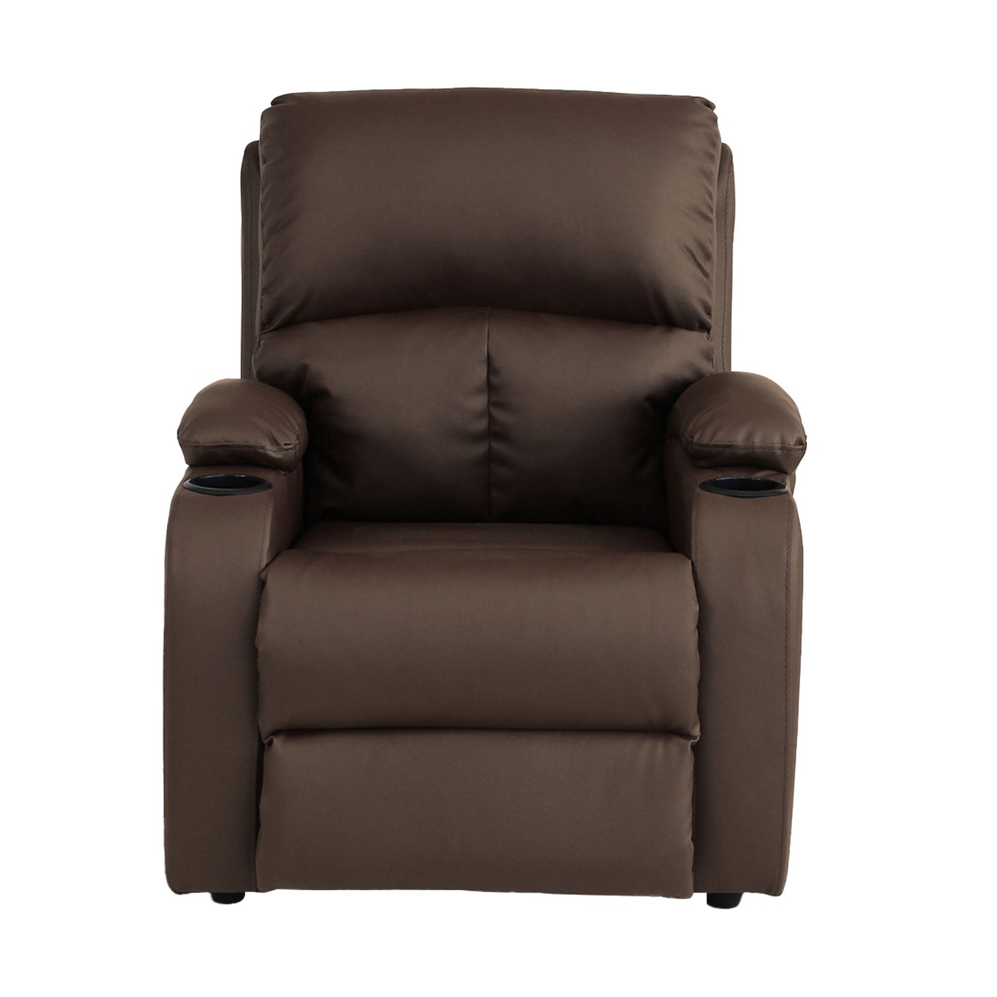 SILLA RECLINABLE AMBER ESTATICA SINTETICO CHOCOLATE