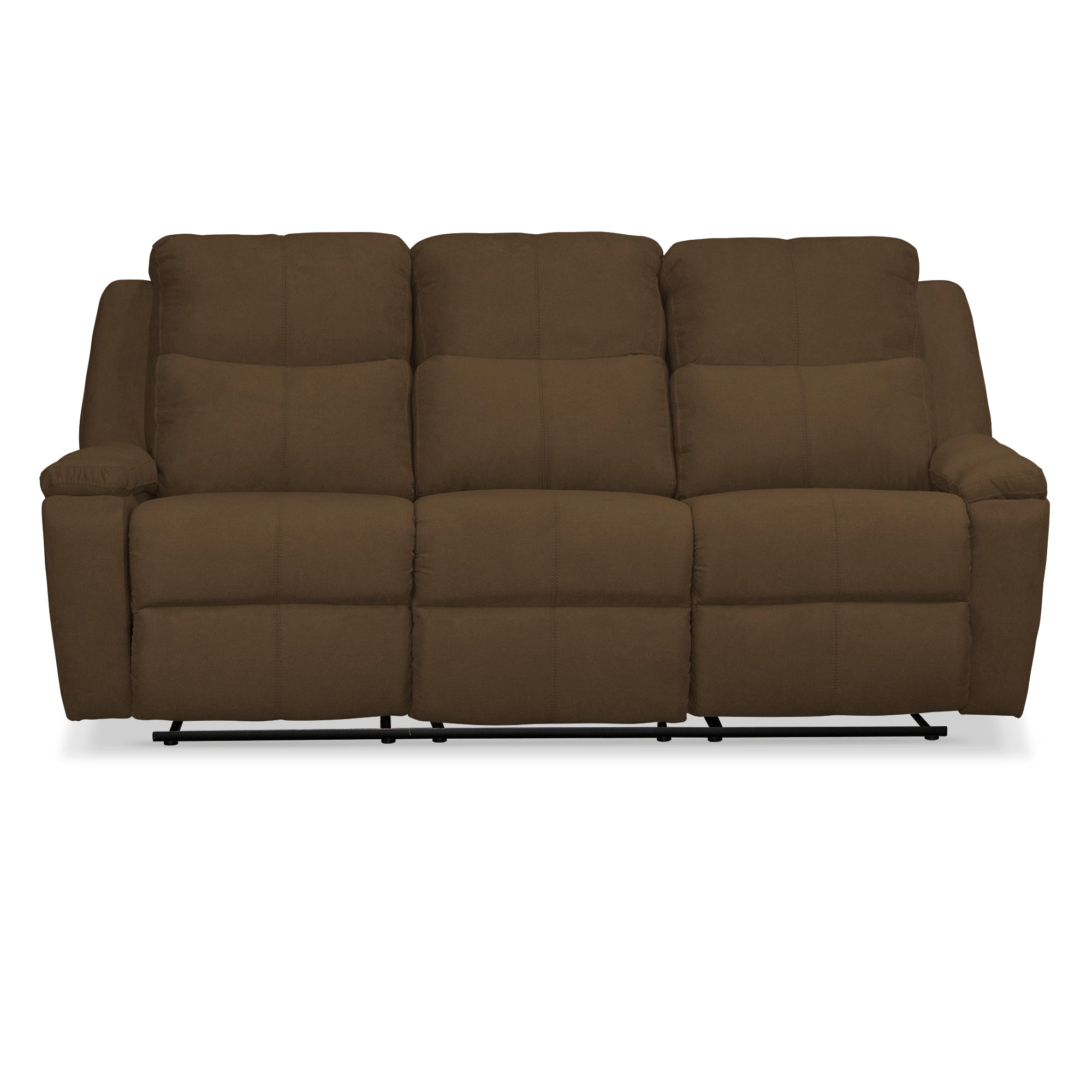 Sofa rec marsella 3 ptos estatico microfibra chocolate