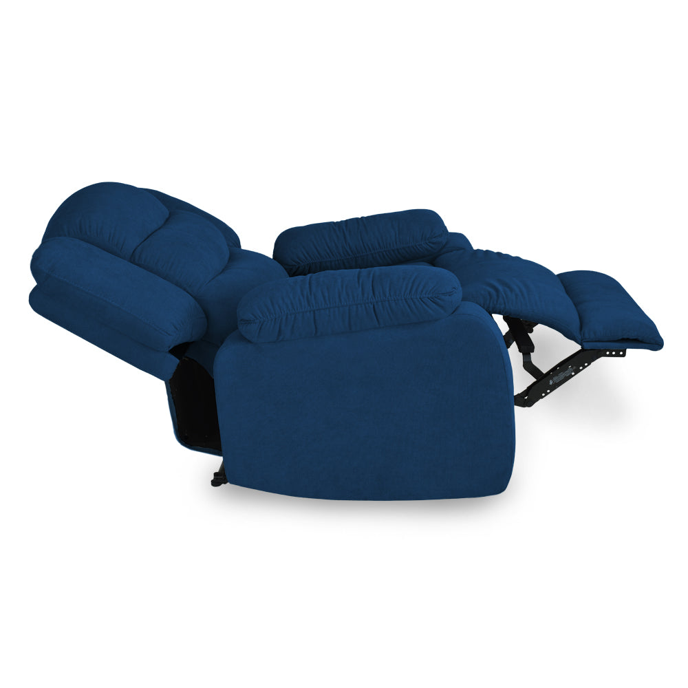 SILLA RECLINABLE GRAND ESTATICA 1 PUESTO MICROFIBRA AZUL