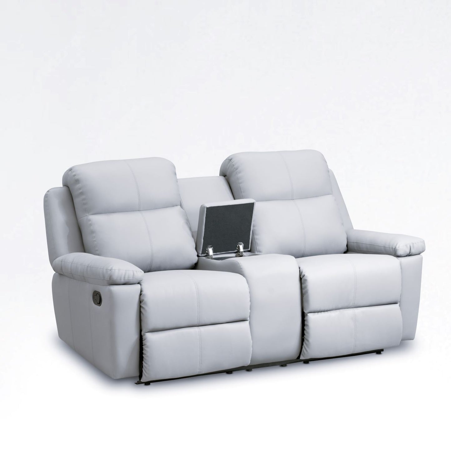 SOFÁ RECLINABLE CON CONSOLA MARSELLA 2 PUESTOS
