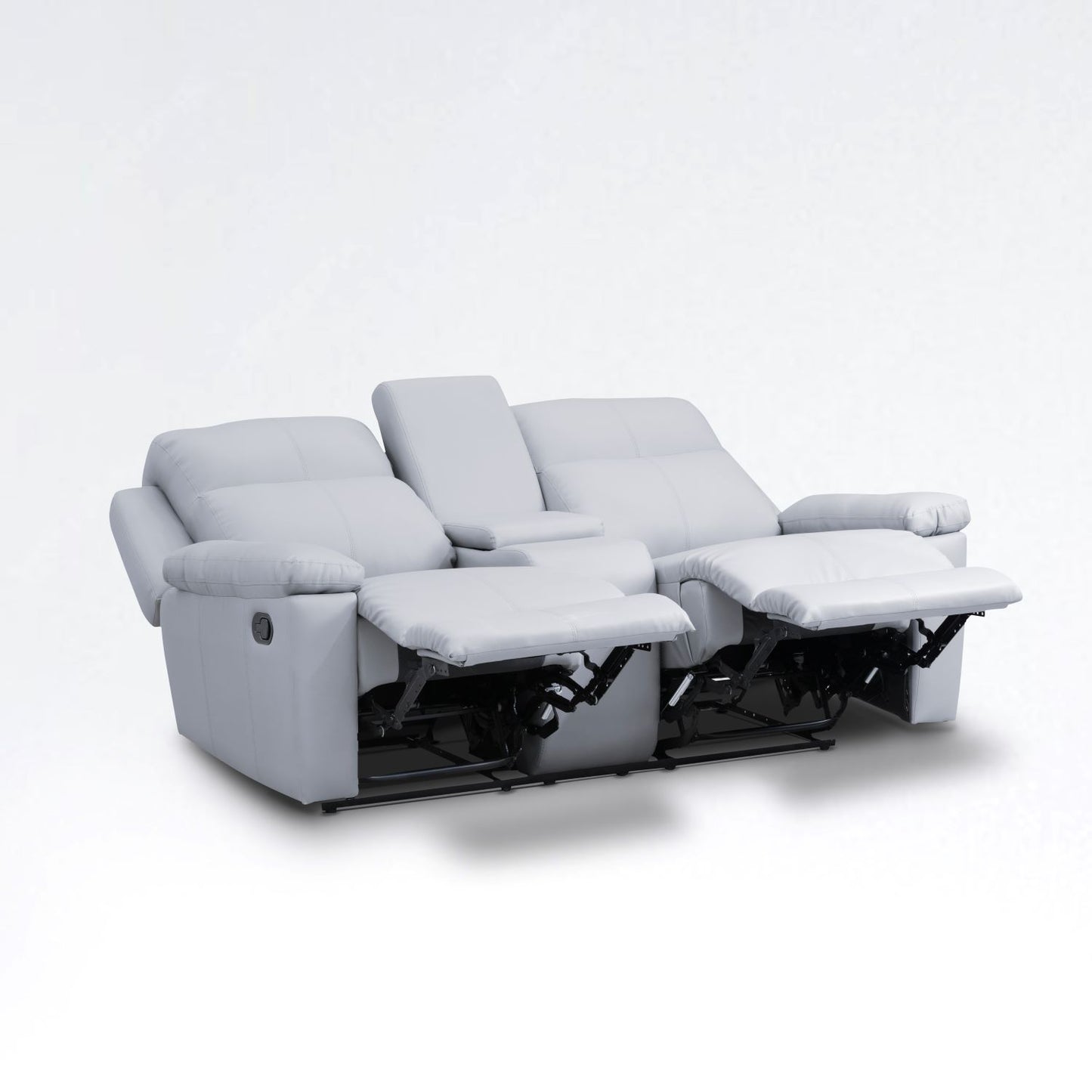 SOFÁ RECLINABLE CON CONSOLA MARSELLA 2 PUESTOS