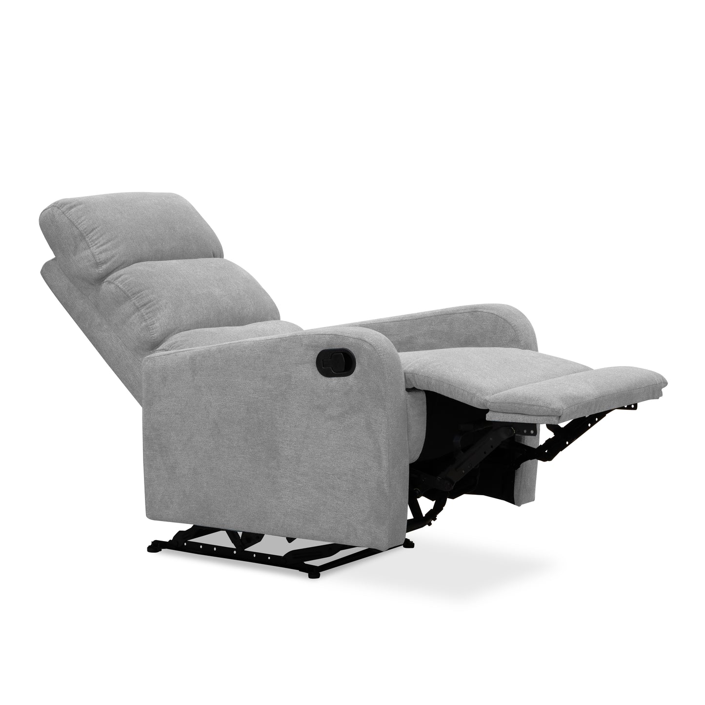 SILLA RECLINABLE ESTÁTICA PEKIN 1 PUESTO MICROFIBRA PLATA