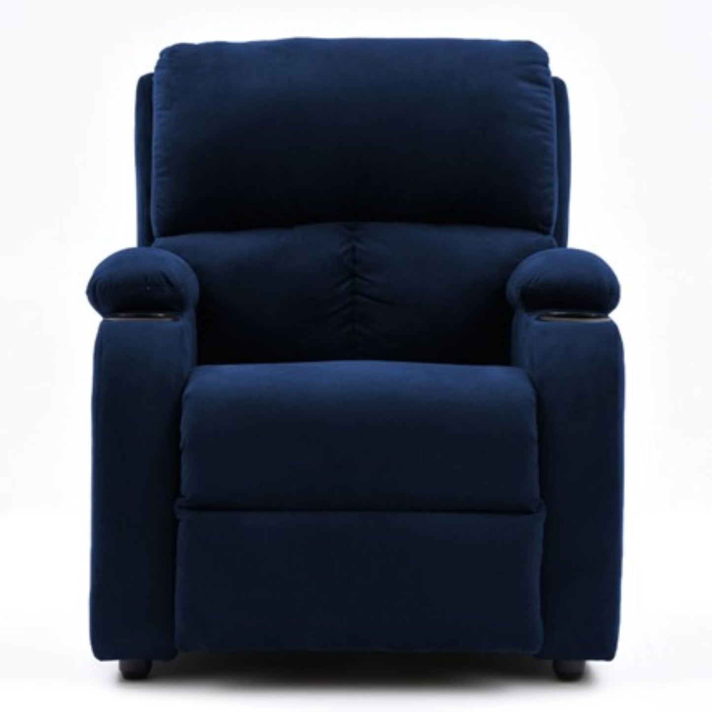 SILLA RECLINABLE AMBER ESTATICA MICROFIBRA AZUL