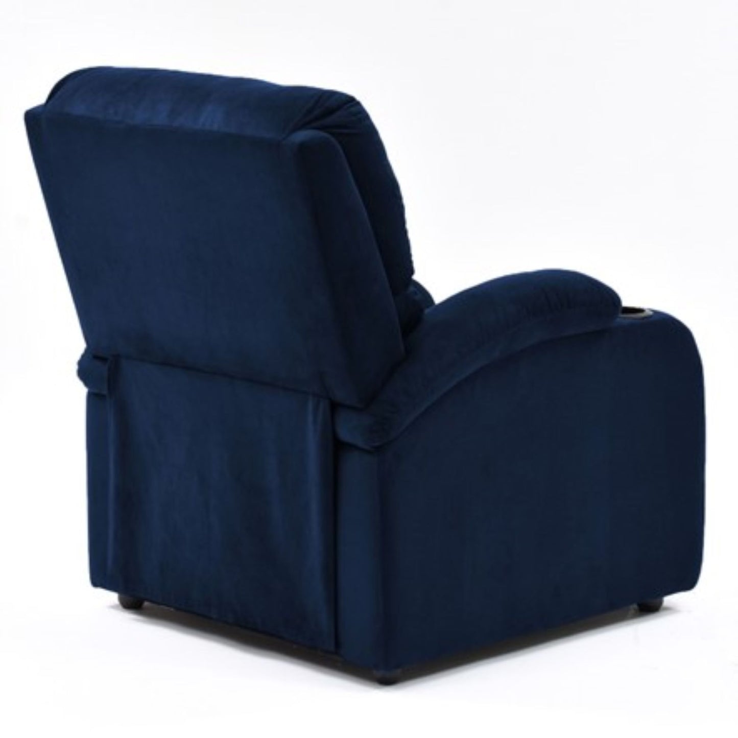 SILLA RECLINABLE AMBER ESTATICA MICROFIBRA AZUL