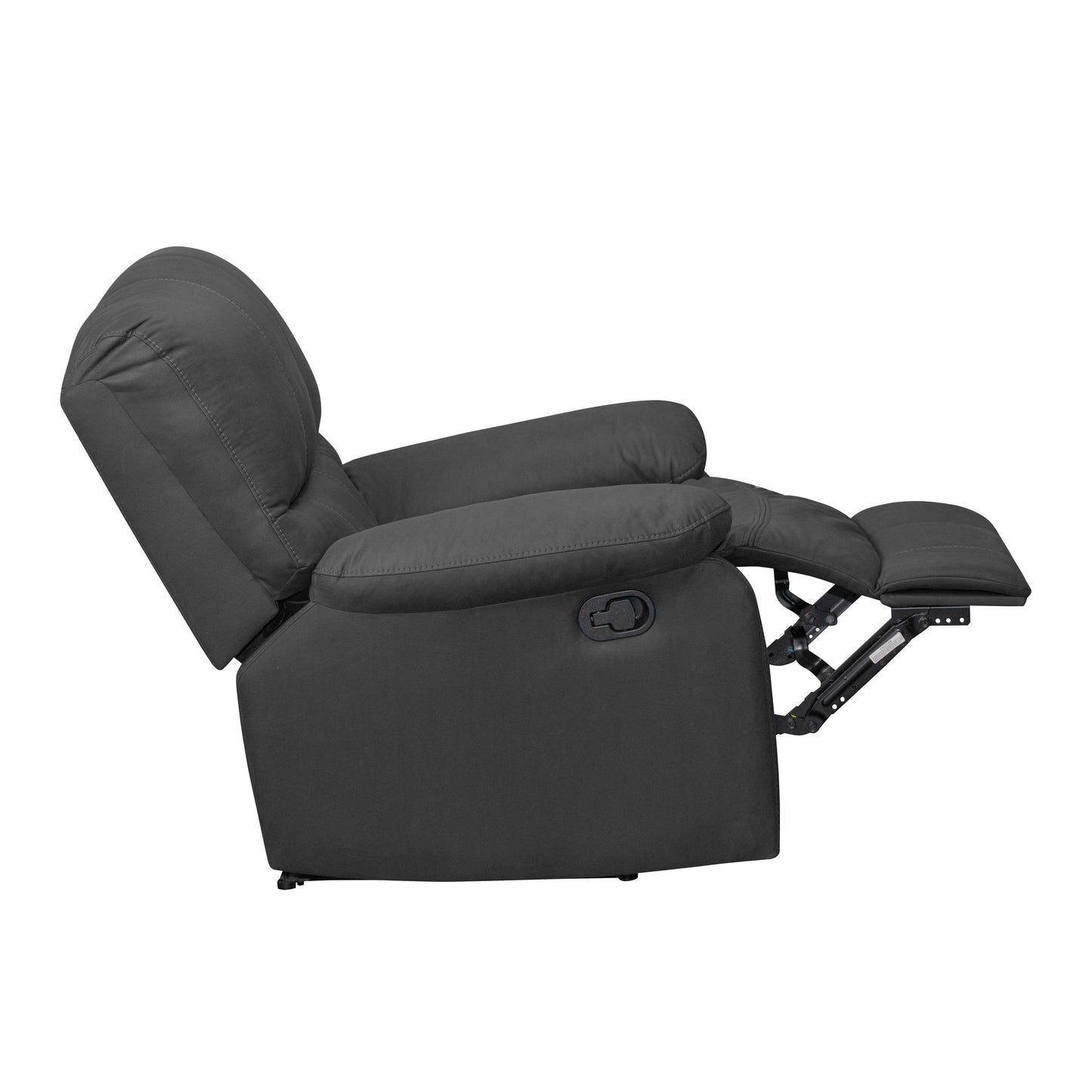 SILLA RECLINABLE GALL 1 PUESTO ESTATICA TIPO SINTETICO GRIS PLOMO