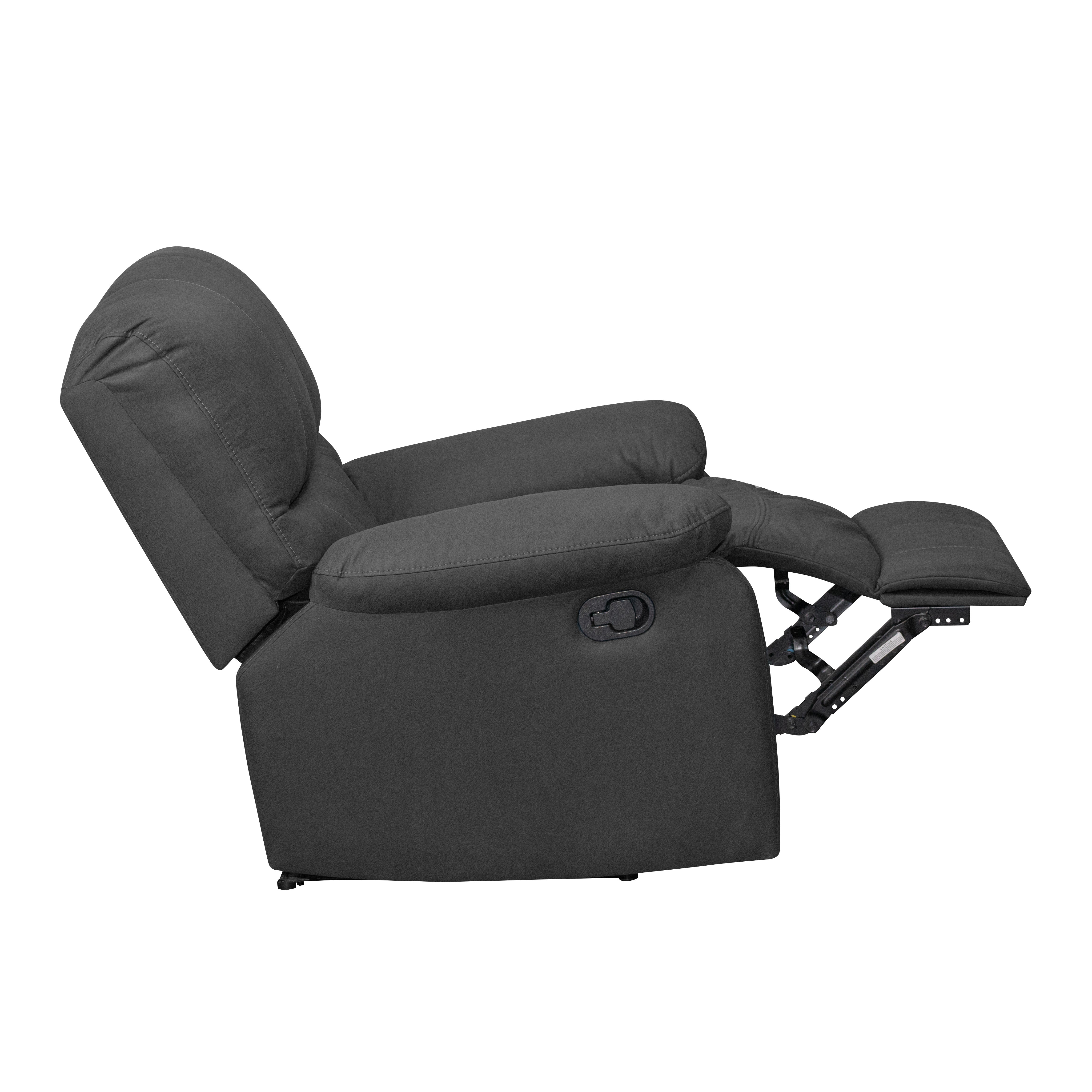 Silla reclinable gall 1 puesto estática tipo sintetico gris plomo