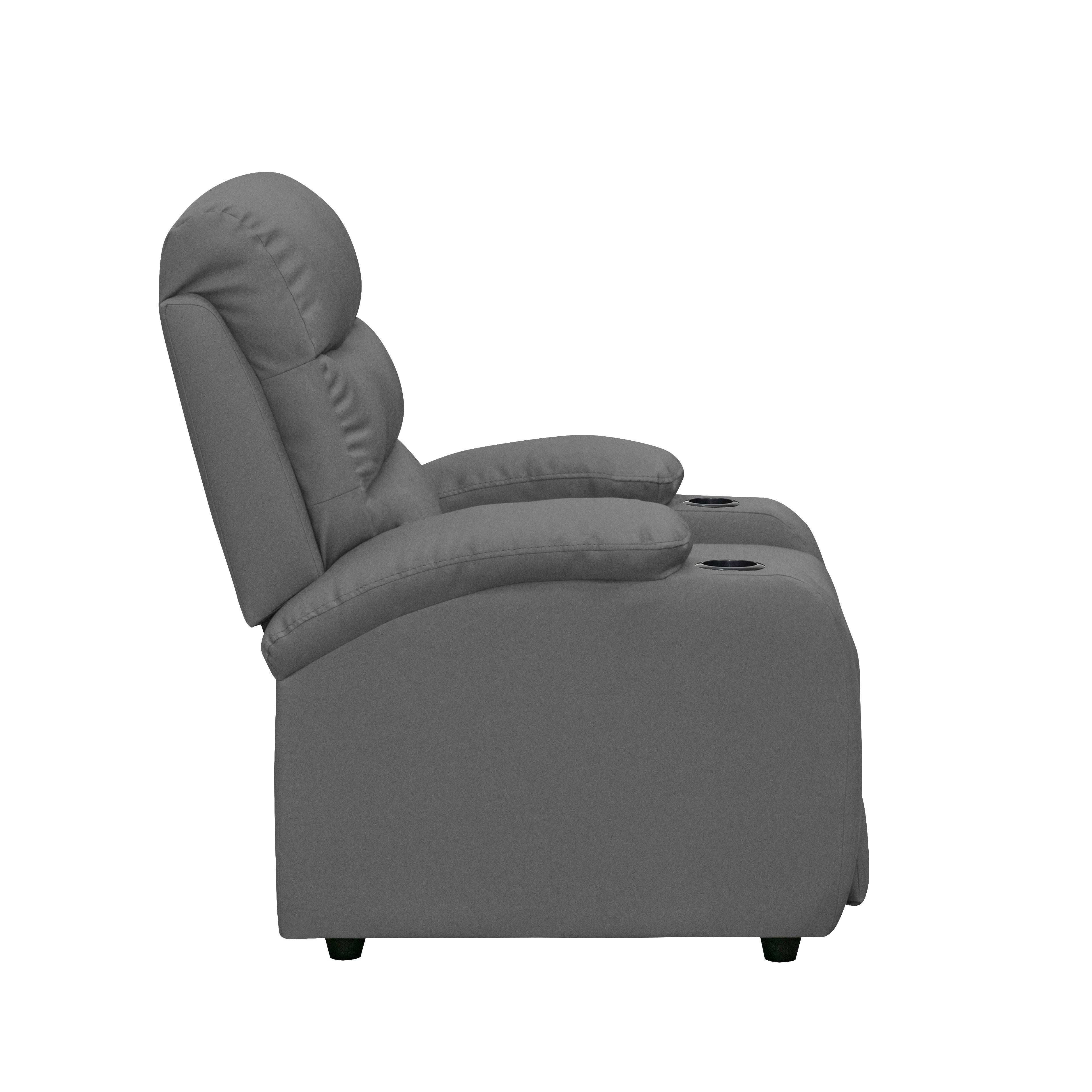 Silla reclinable trevi 1 puesto sintetico gris