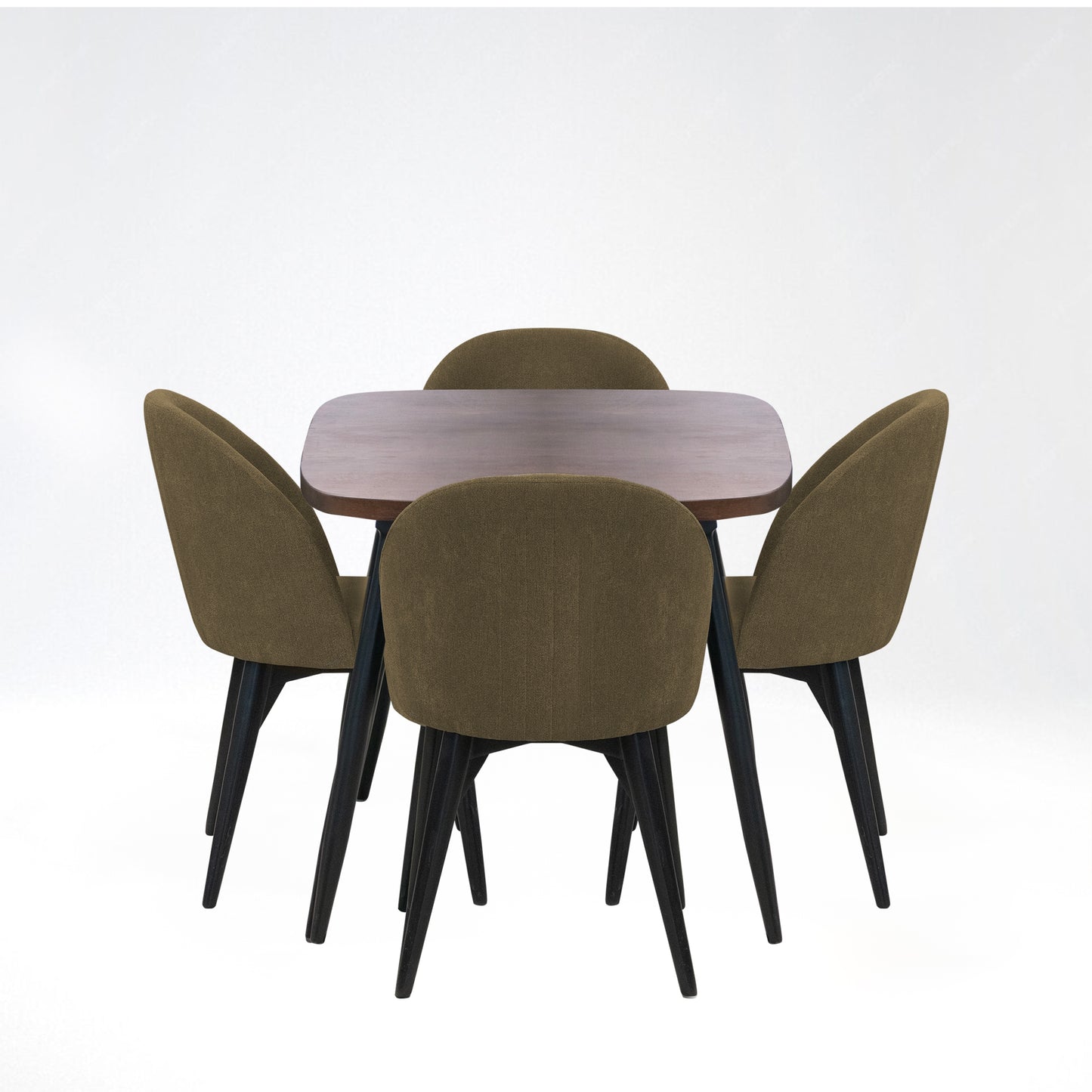 SET X2 SILLA COMEDOR NOVA NEGRO MATE TAUPE