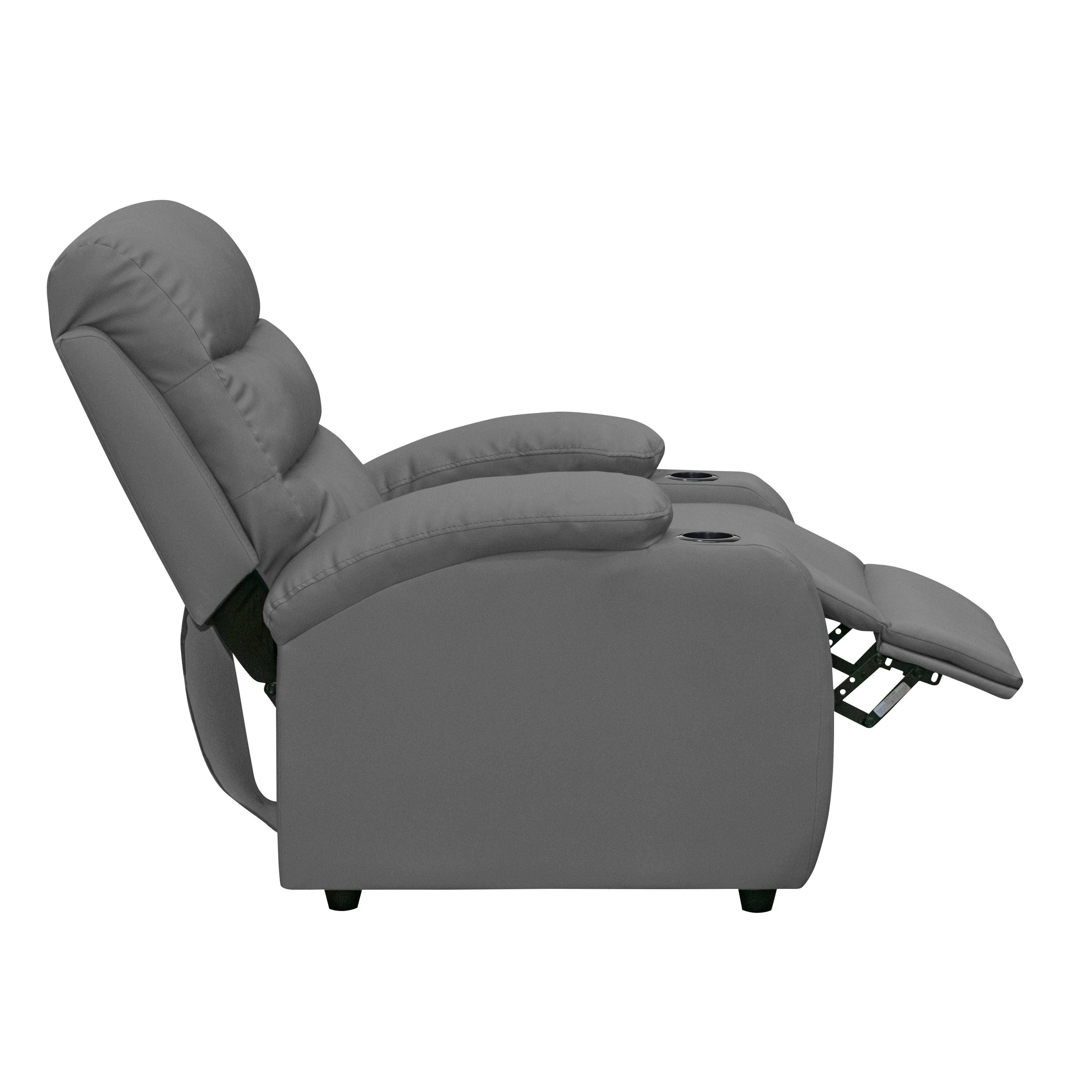 Silla reclinable trevi 1 puesto sintetico gris