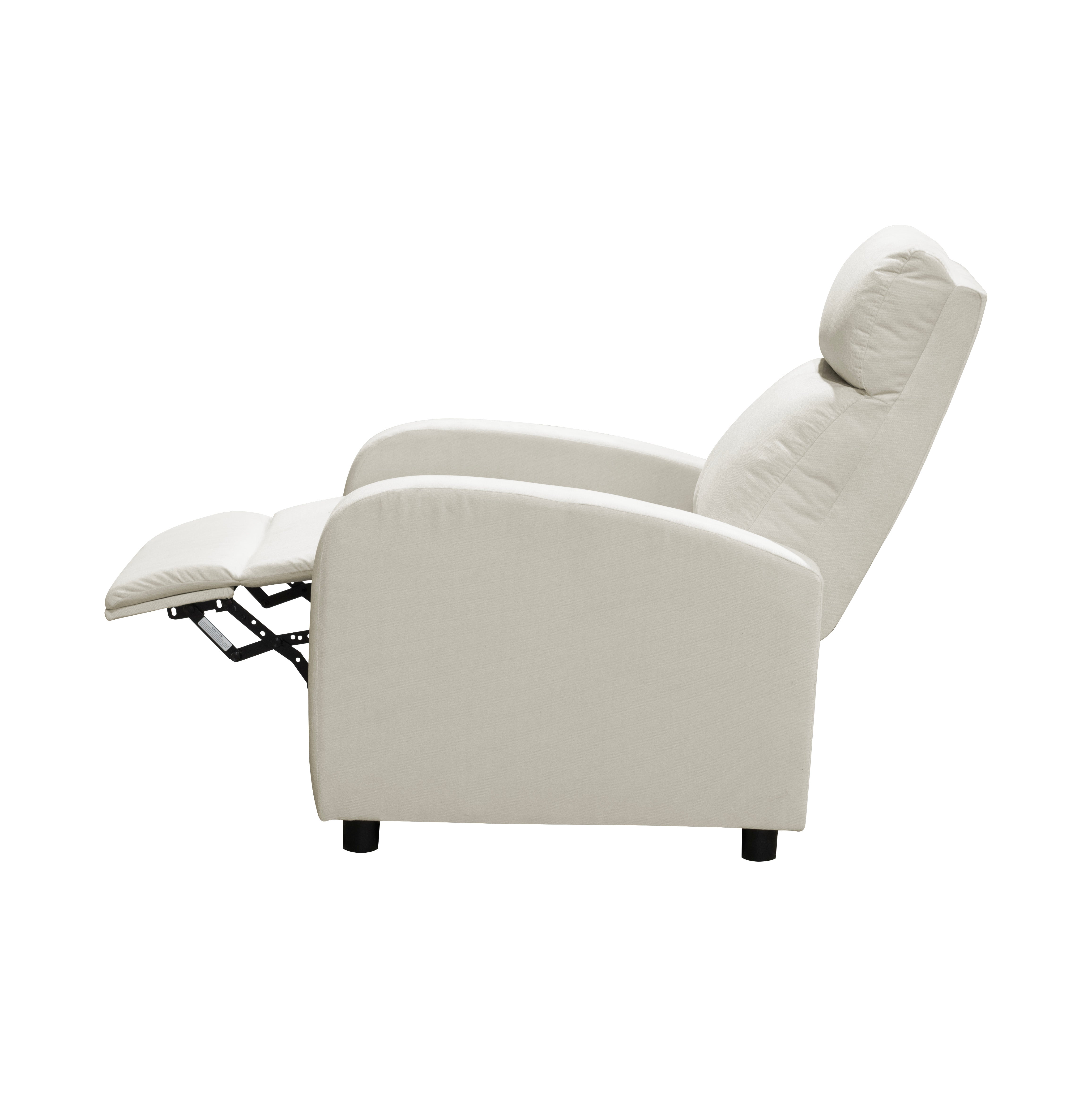 Silla reclinable daly estatica microfibra crudo