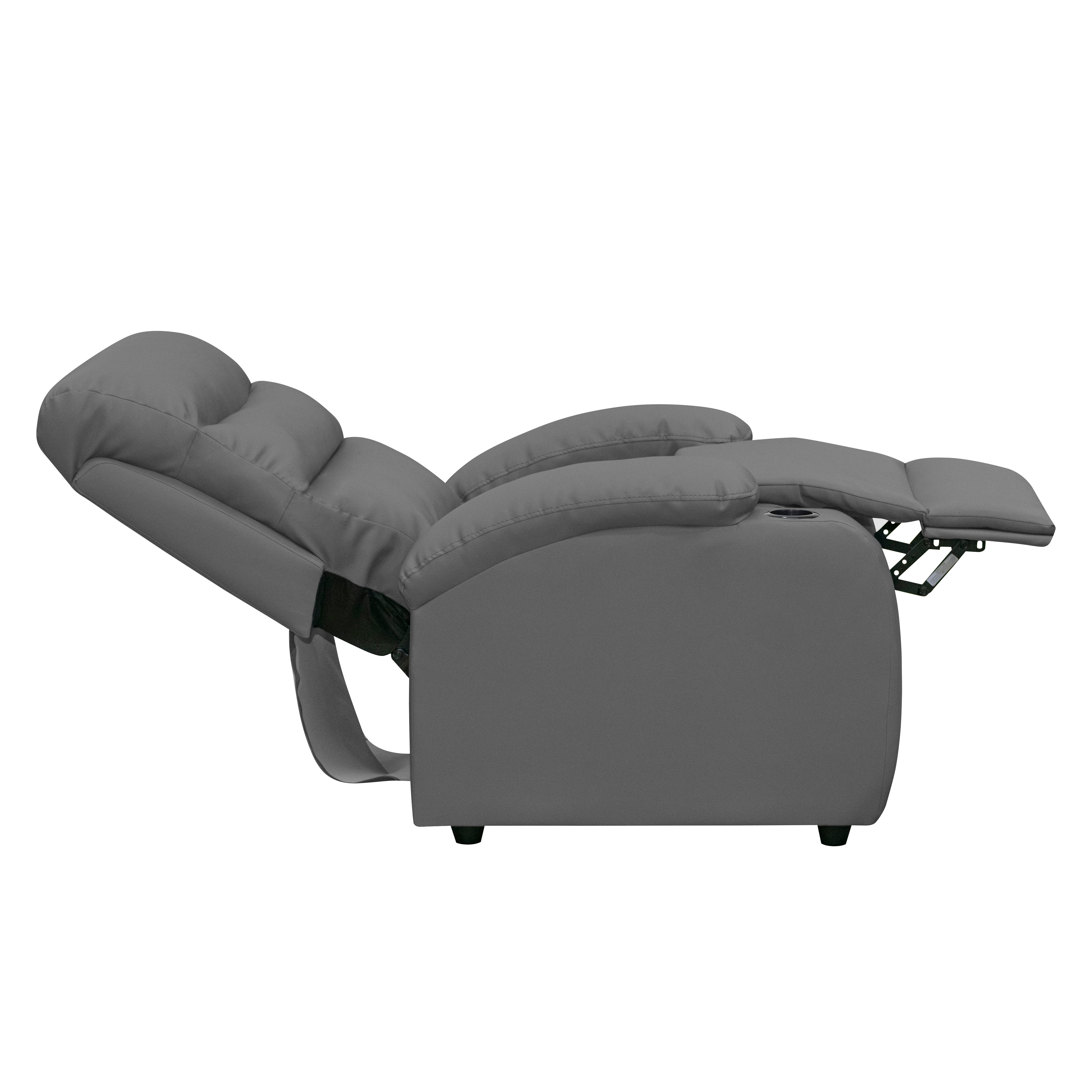 Silla reclinable trevi 1 puesto sintetico gris