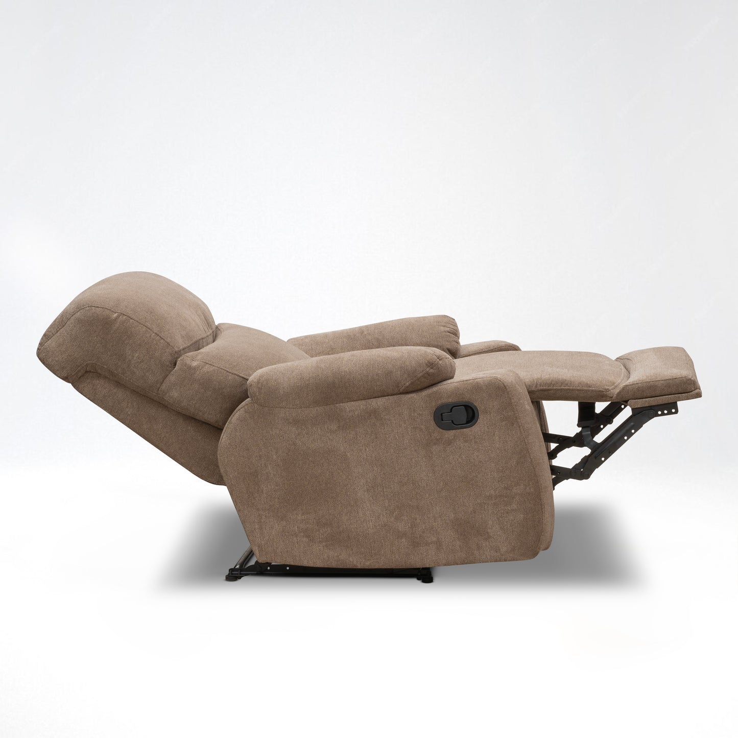 SILLA RECLINABLE VELARA 1 PUESTO MICROFIBRA TAUPE