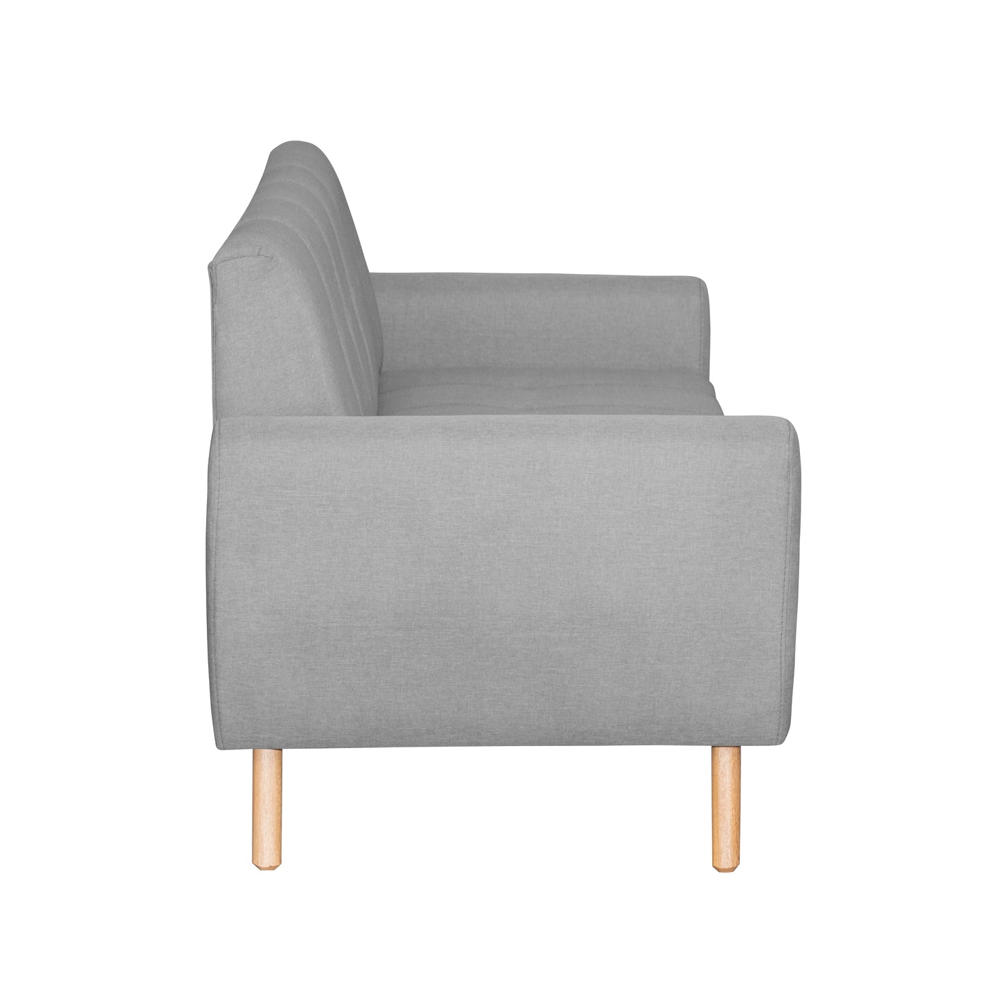 SOFA SELENNA 3 PTOS MICROFIBRA GRIS CLARO