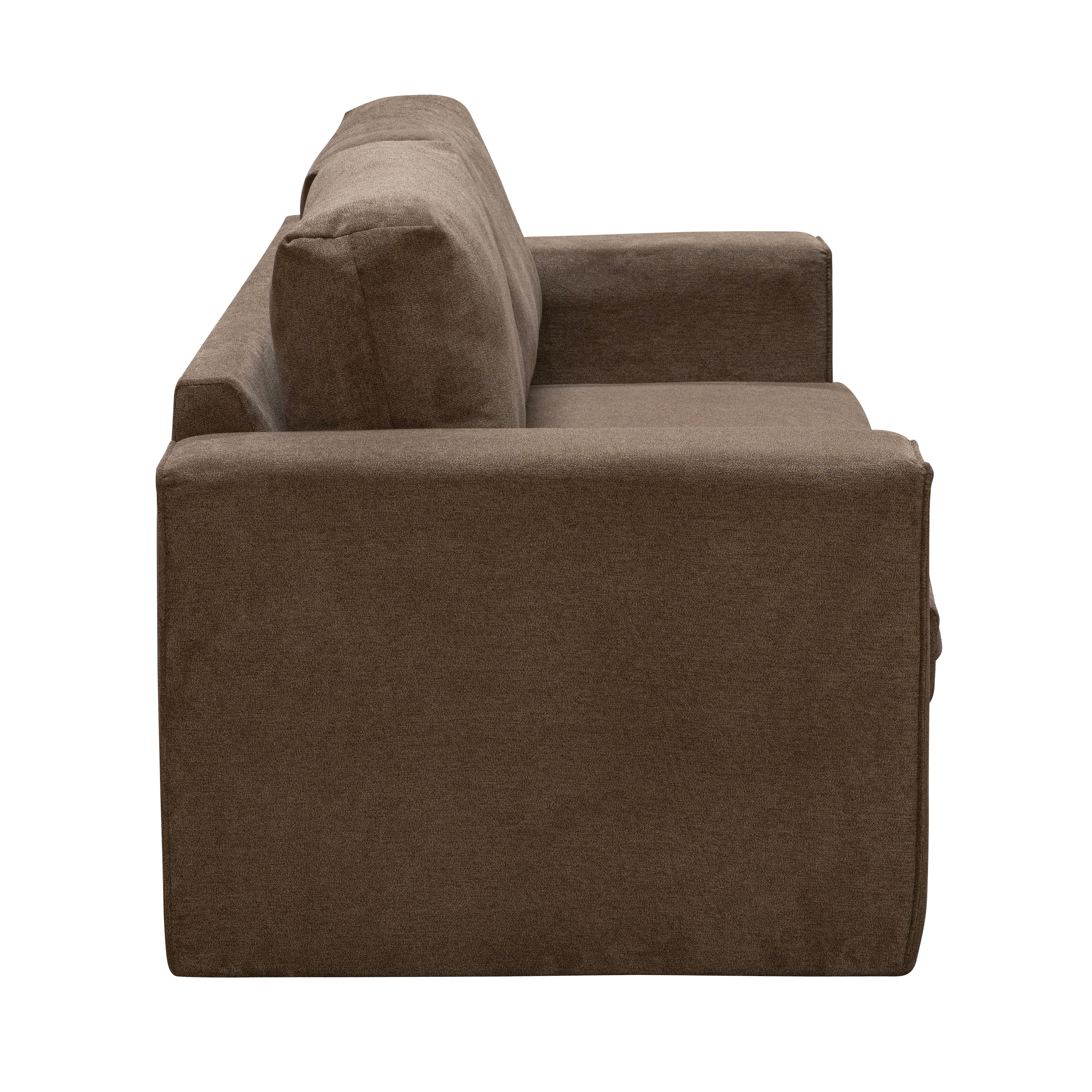 Sofá 2 puestos cusco microfibra taupe