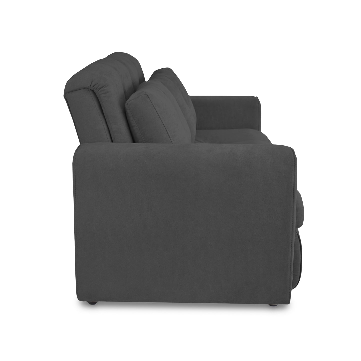 SOFA CAMA BOURBON 1.10 MICROFIBRA GRIS PLOMO