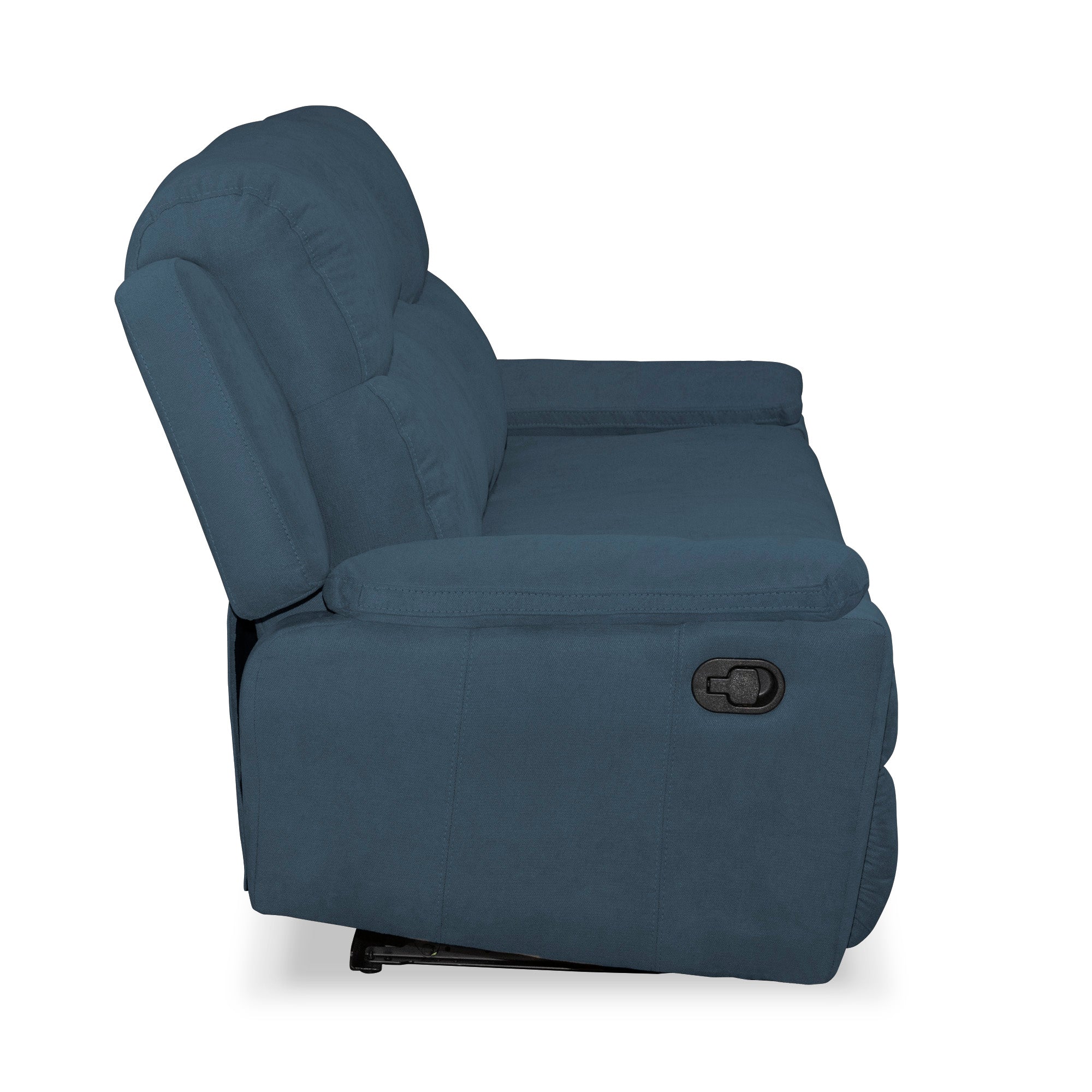 Sofa rec marsella 3 ptos estatico microfibra azul