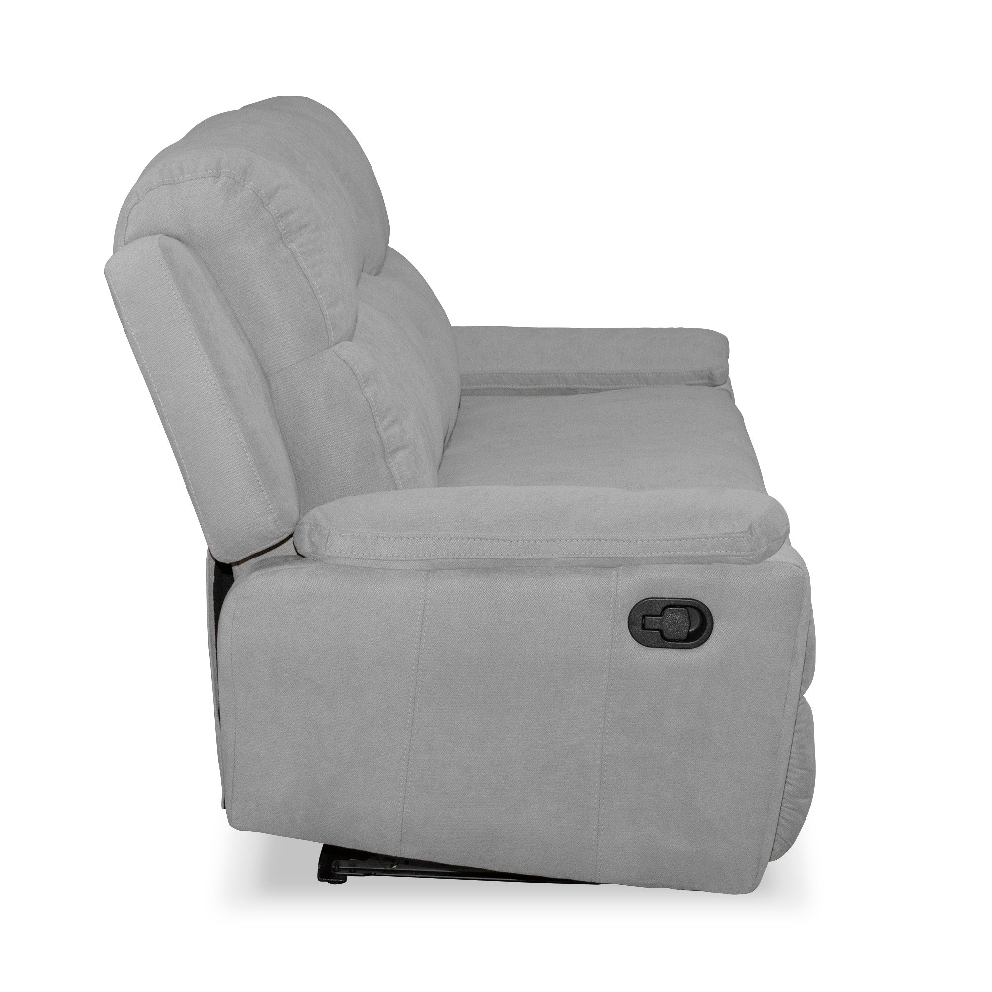 Sofa rec marsella 3 ptos estatico microfibra plata