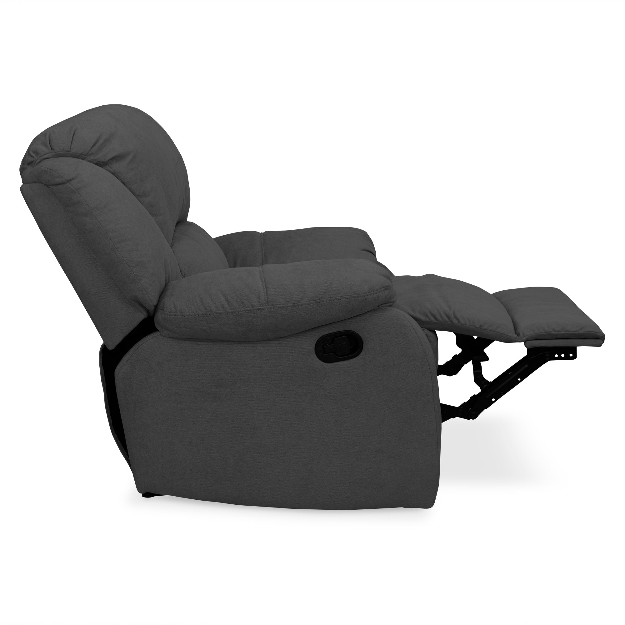 Silla reclinable ohio estatica microfibra gris plomo