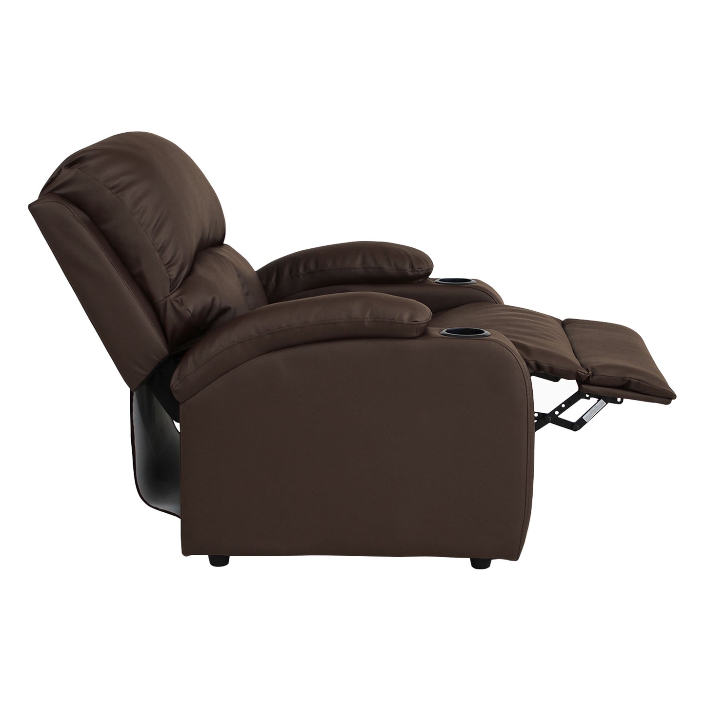 SILLA RECLINABLE AMBER ESTATICA SINTETICO CHOCOLATE