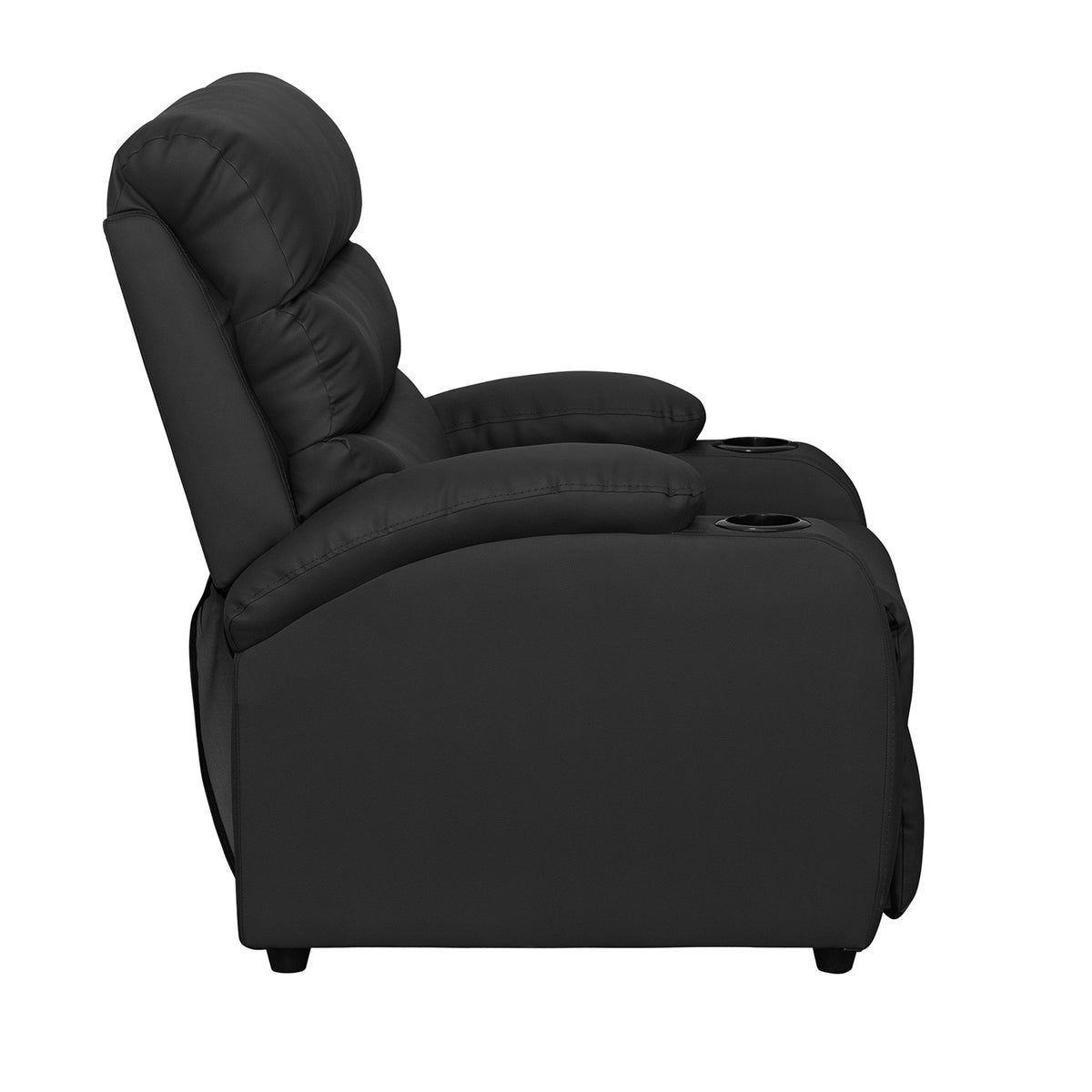 Silla reclinable trevi 1 puesto sintetico negro