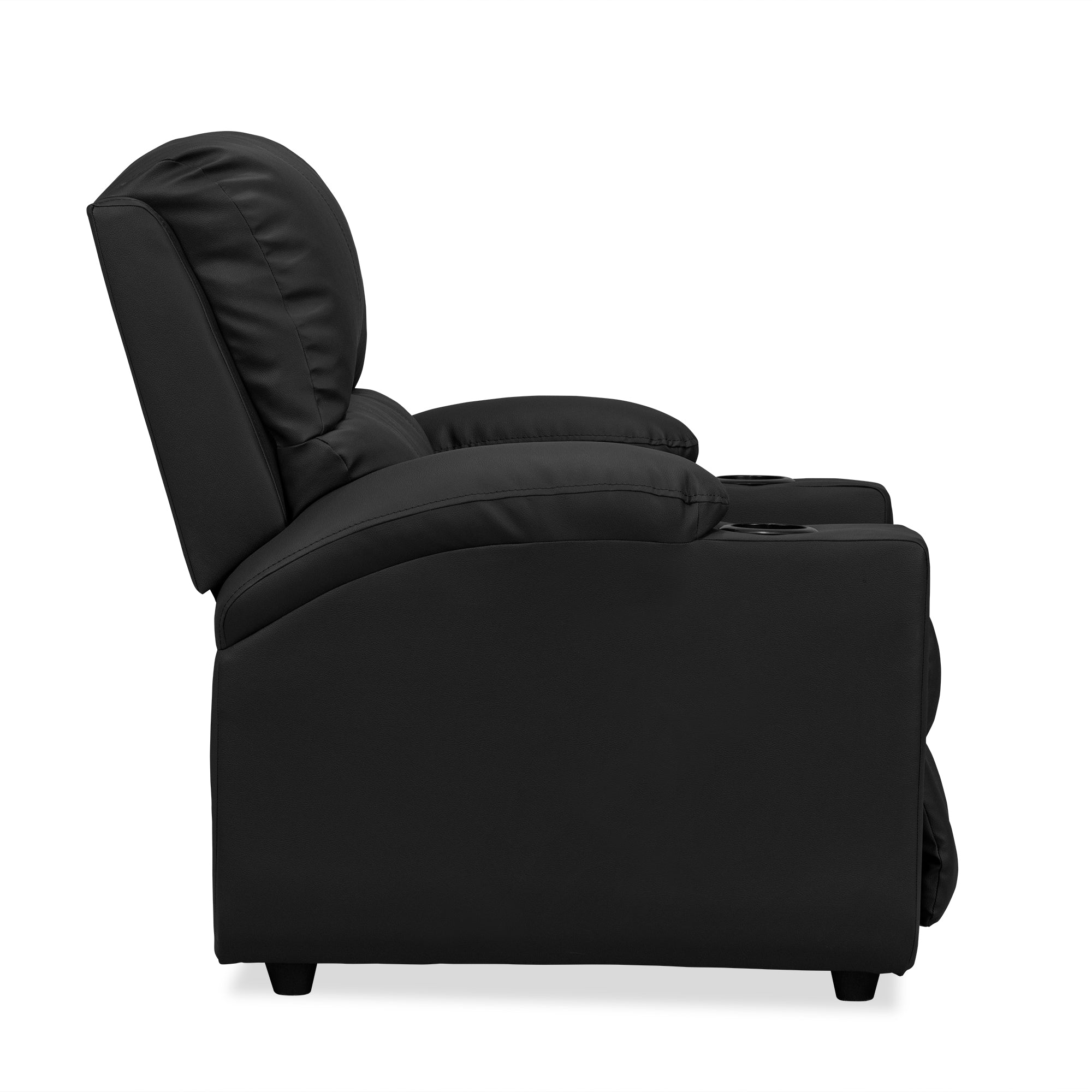 Silla reclinable alan 1 puesto cuero sint negro
