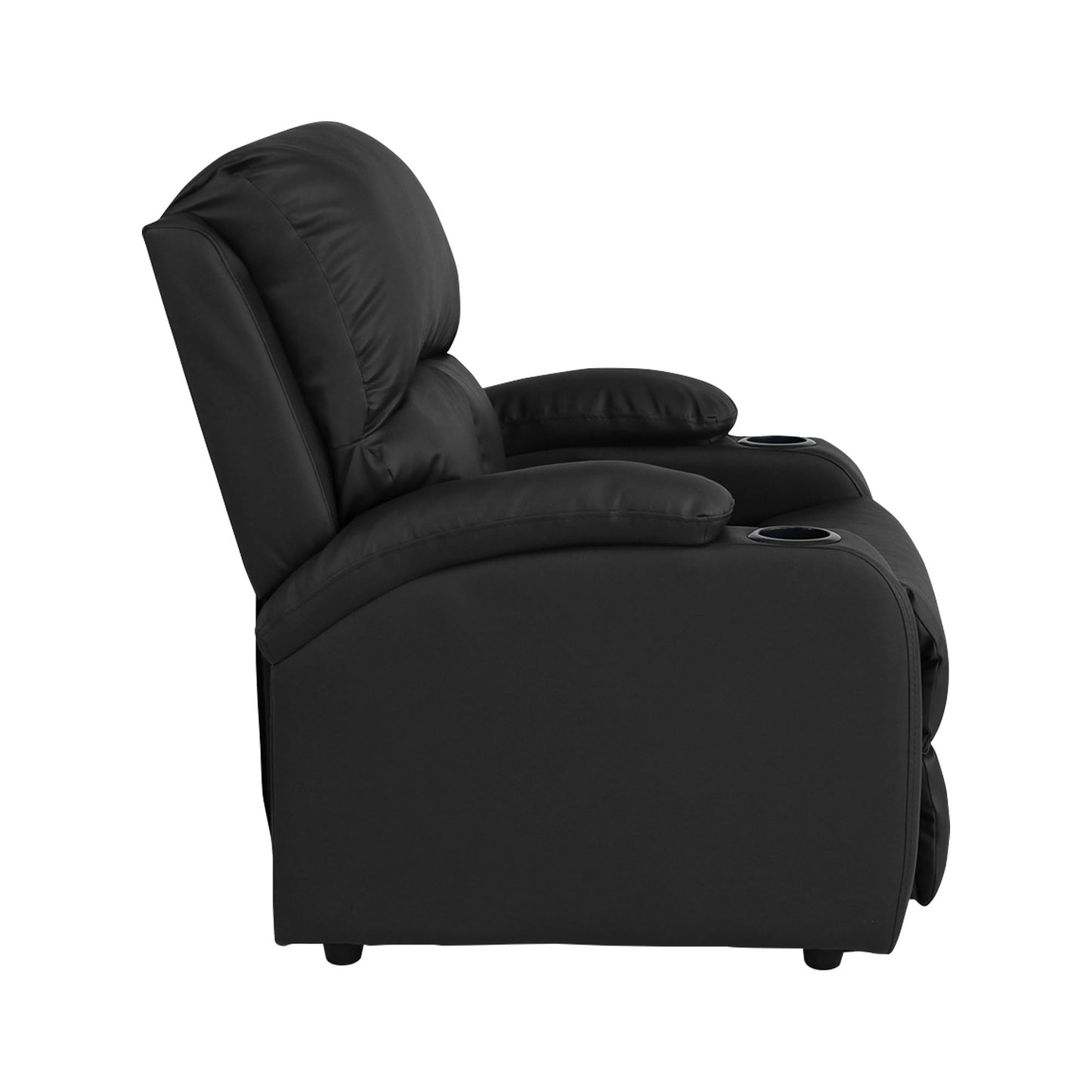 SILLA RECLINABLE AMBER ESTATICA SINTETICO NEGRO