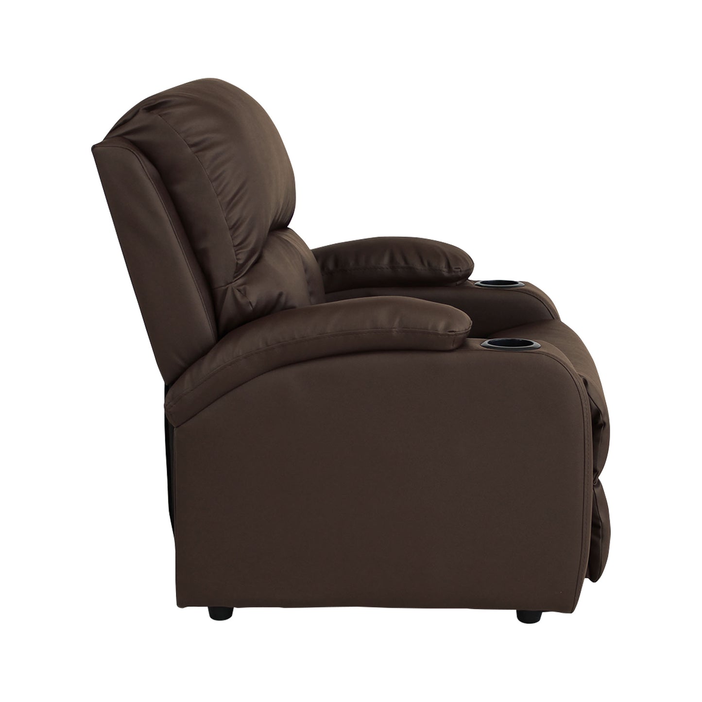 SILLA RECLINABLE AMBER ESTATICA SINTETICO CHOCOLATE