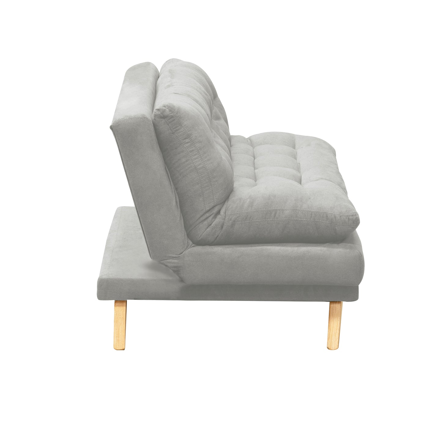SOFA CAMA NANTES MICROFIBRA PLATA