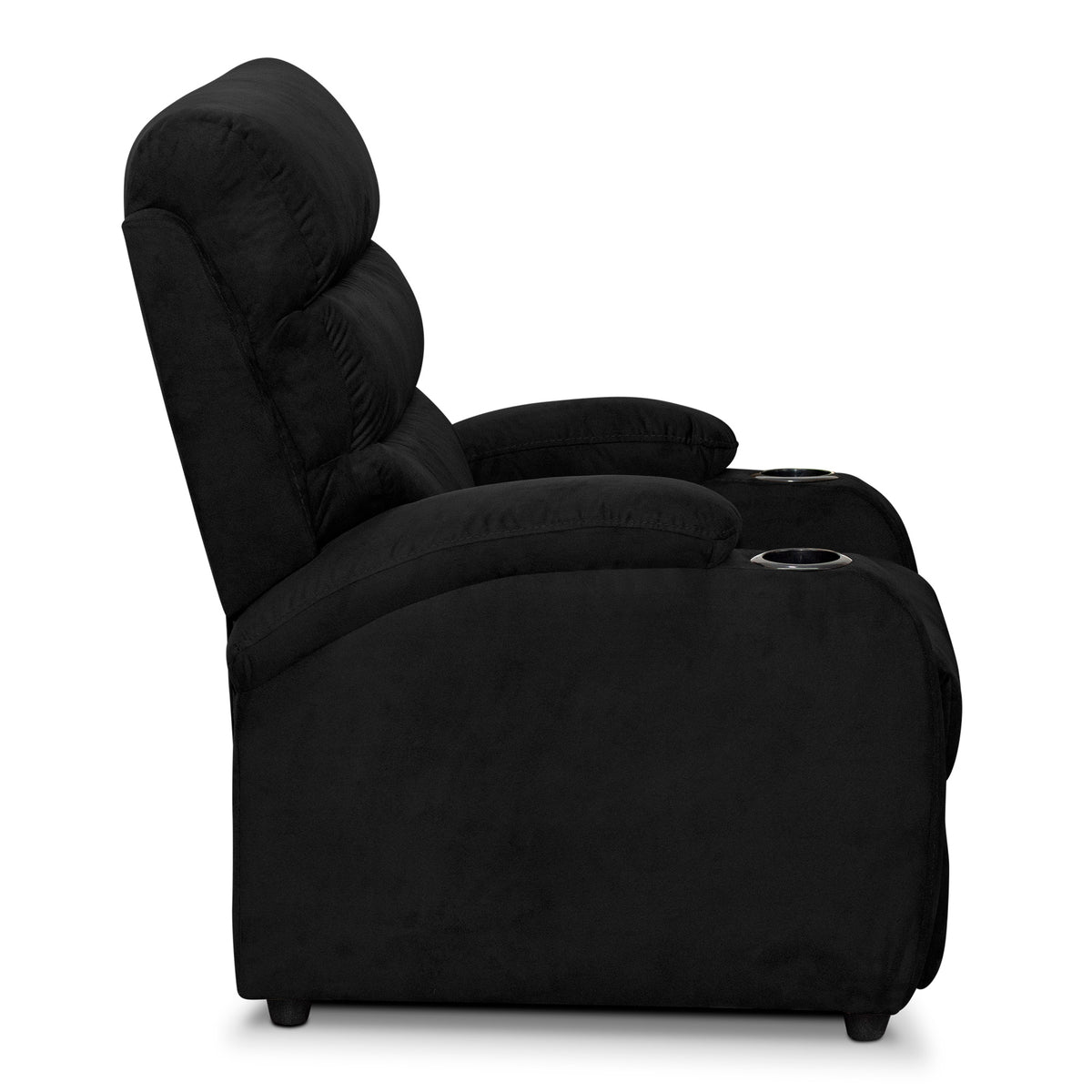 Silla reclinable trevi 1 puesto microfibra NEGRO