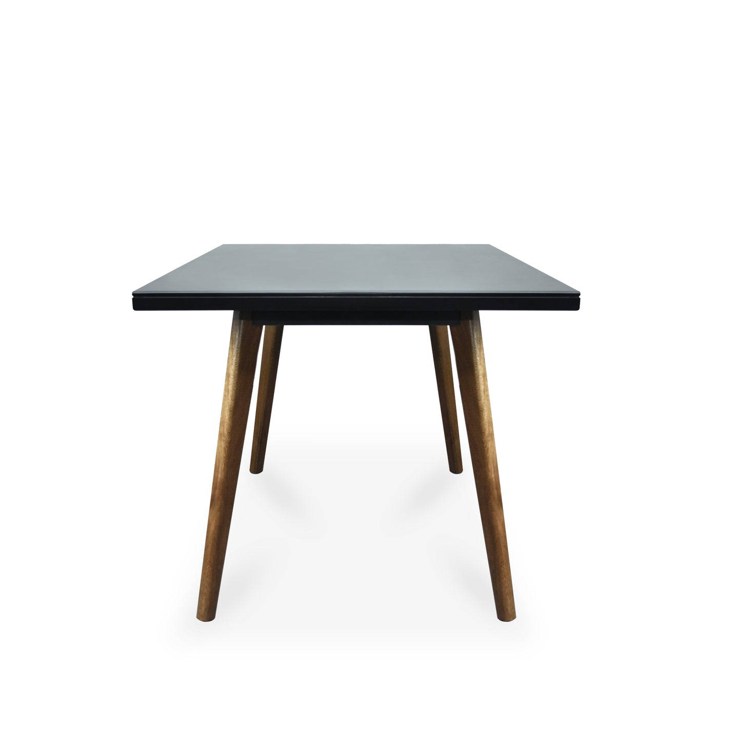 MESA COMEDOR 4 PUESTOS REGINA NEGRO NATURAL OSCURO