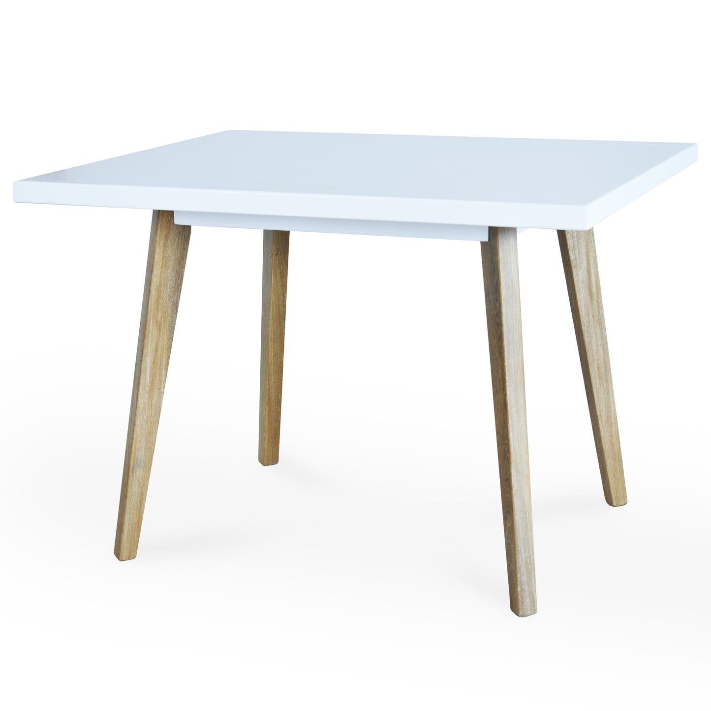 MESA COMEDOR 4 PUESTOS SEUL BLANCO - NATURAL