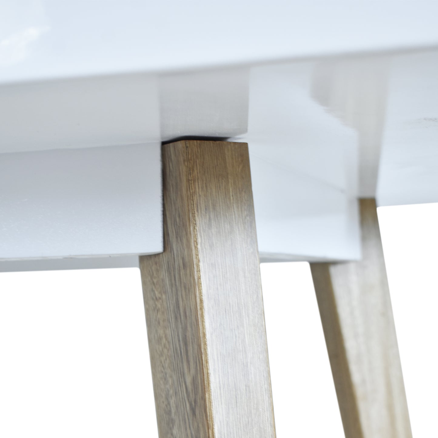 MESA COMEDOR 4 PUESTOS SEUL BLANCO - NATURAL