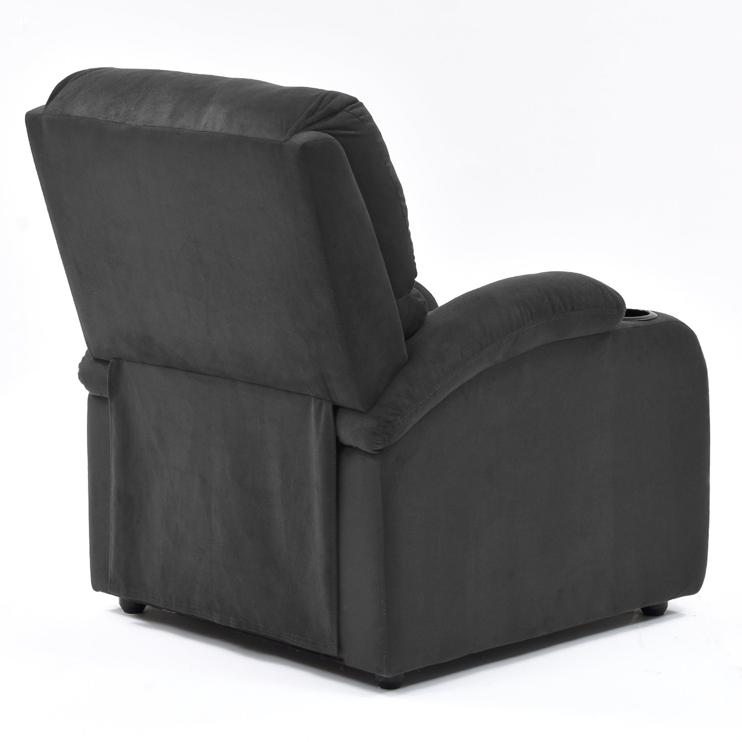 SILLA RECLINABLE AMBER ESTATICA MICROFIBRA GRIS PLOMO