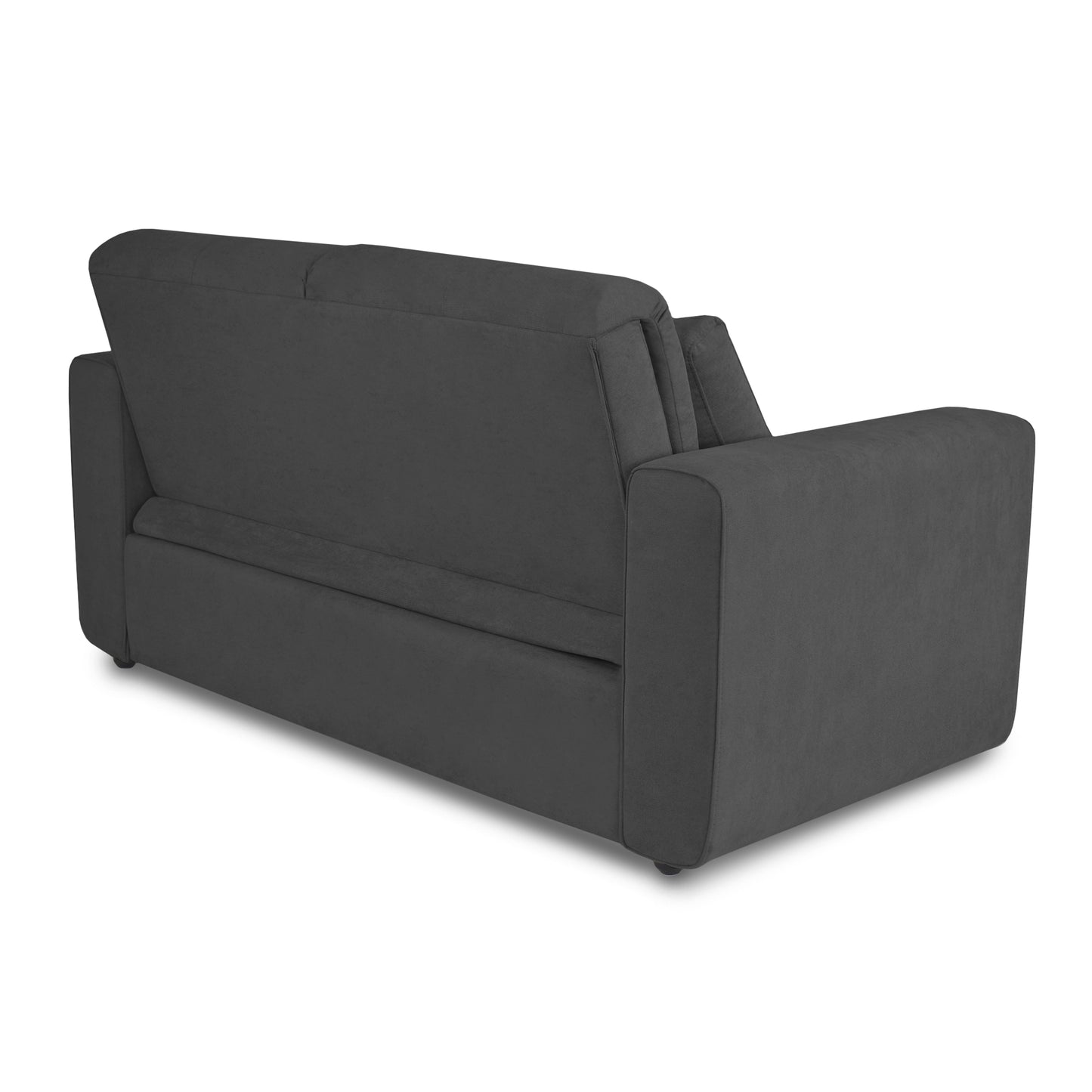 SOFA CAMA BOURBON 1.10 MICROFIBRA GRIS PLOMO